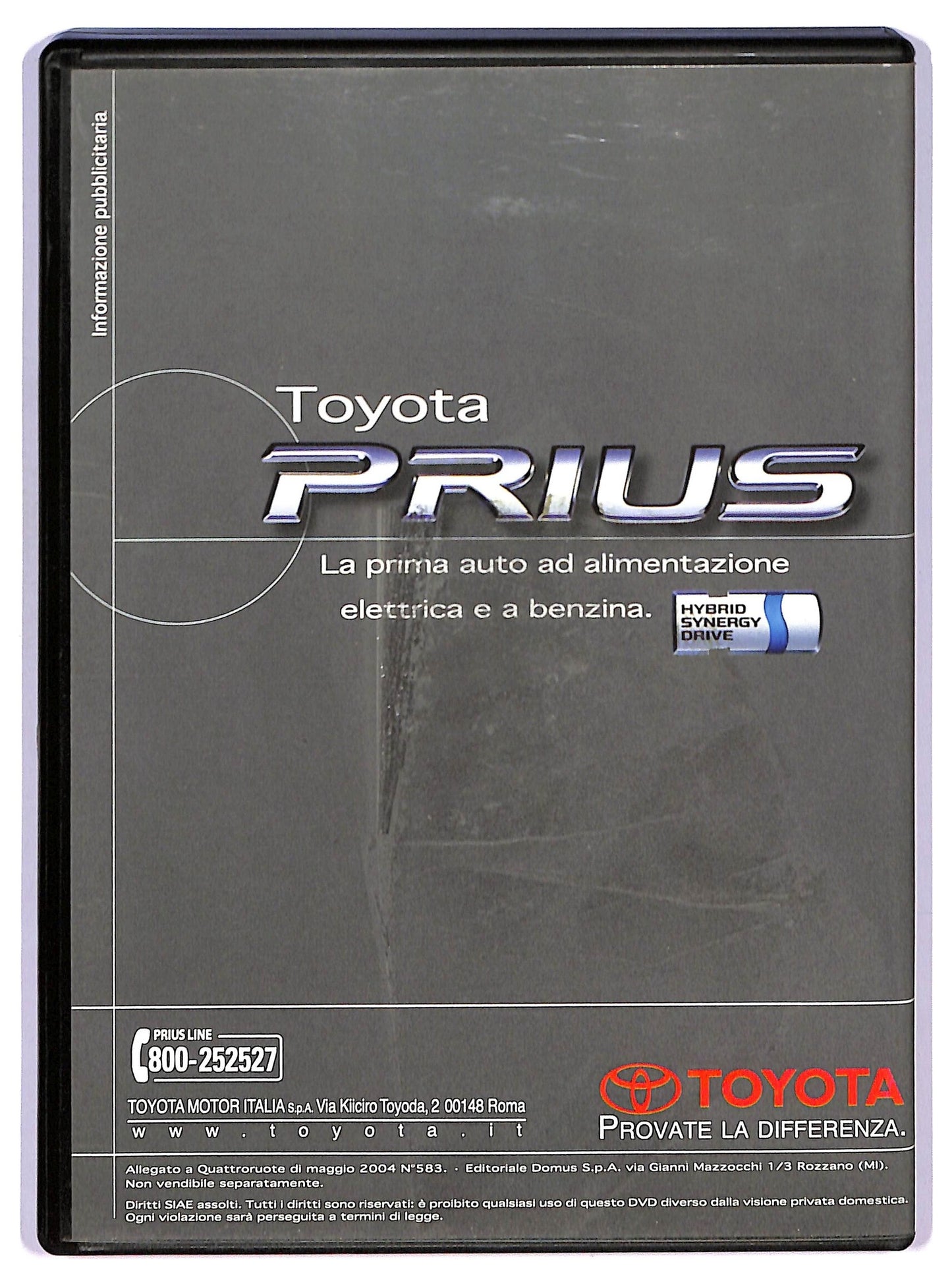 EBOND Toyota Prius Scopri La Teconologia Del Futuro EDITORIALE DVD D743723