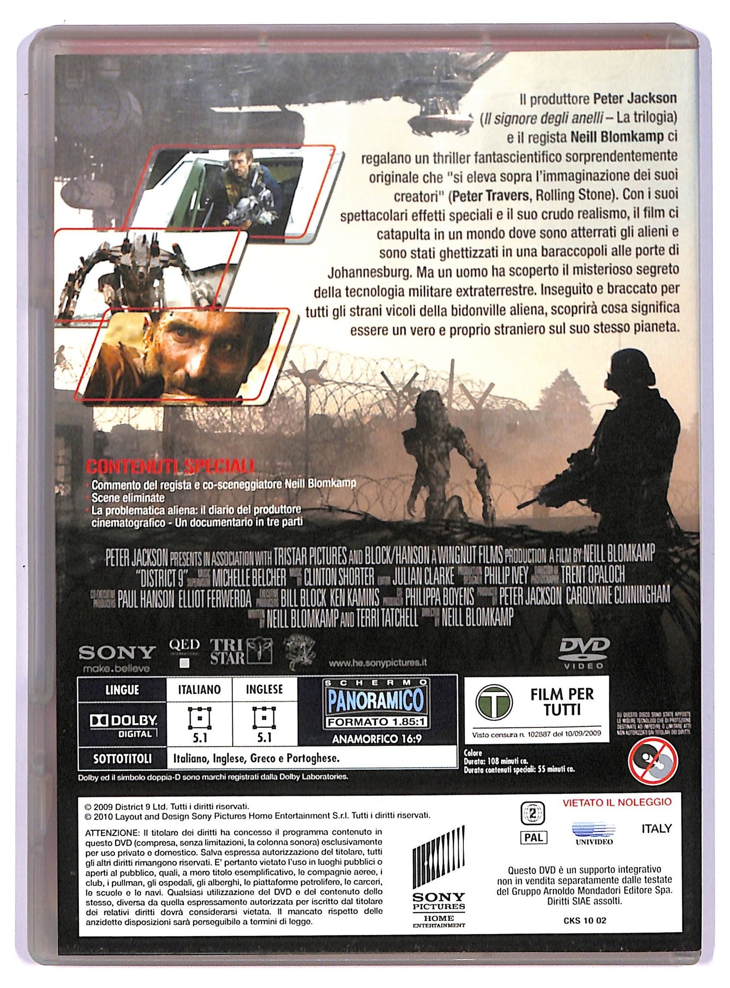 EBOND District 9 DVD Editoriale D743732