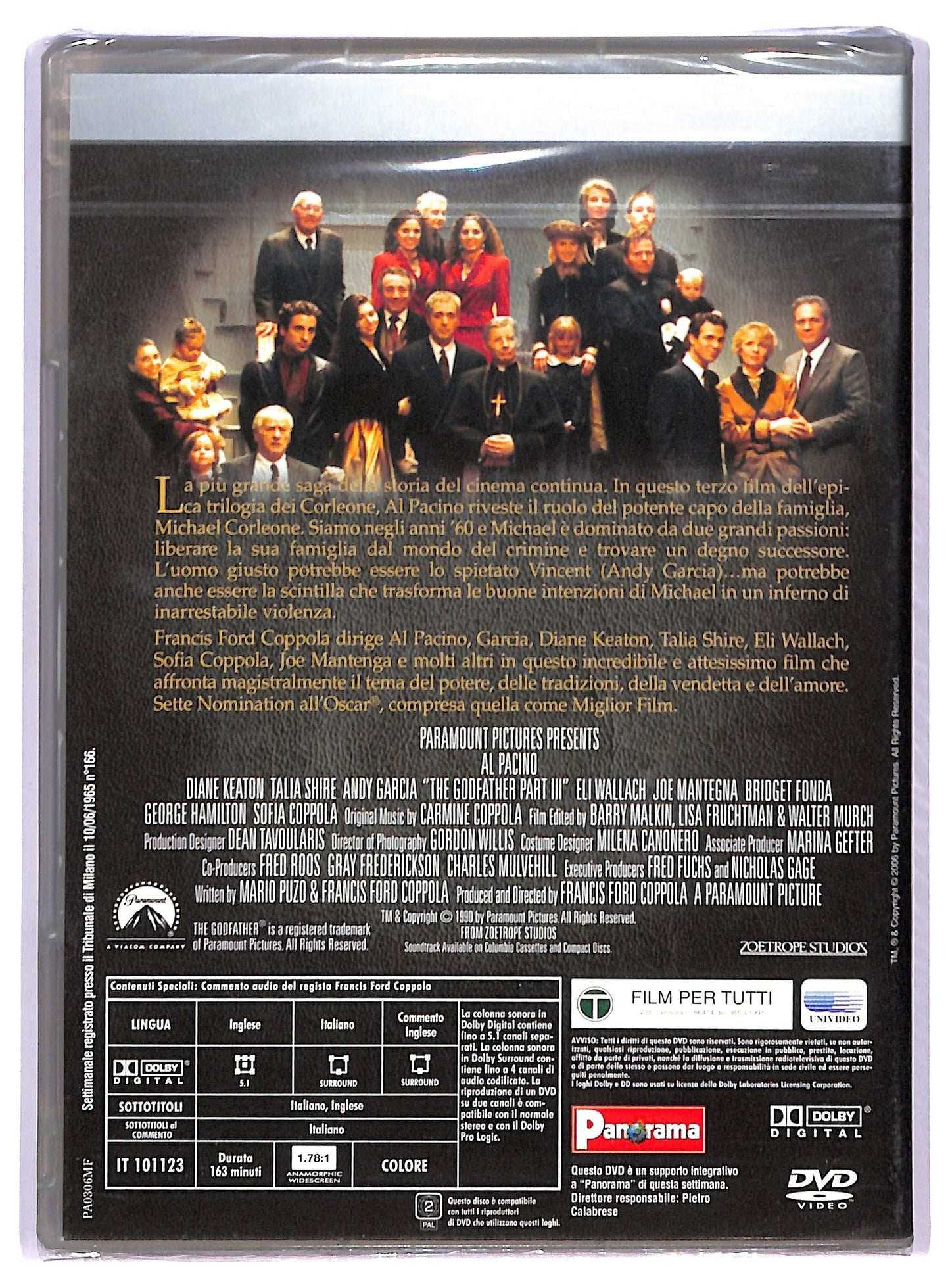 EBOND Il Padrino - Parte Iii  Mafia Movie DVD Editoriale D743746