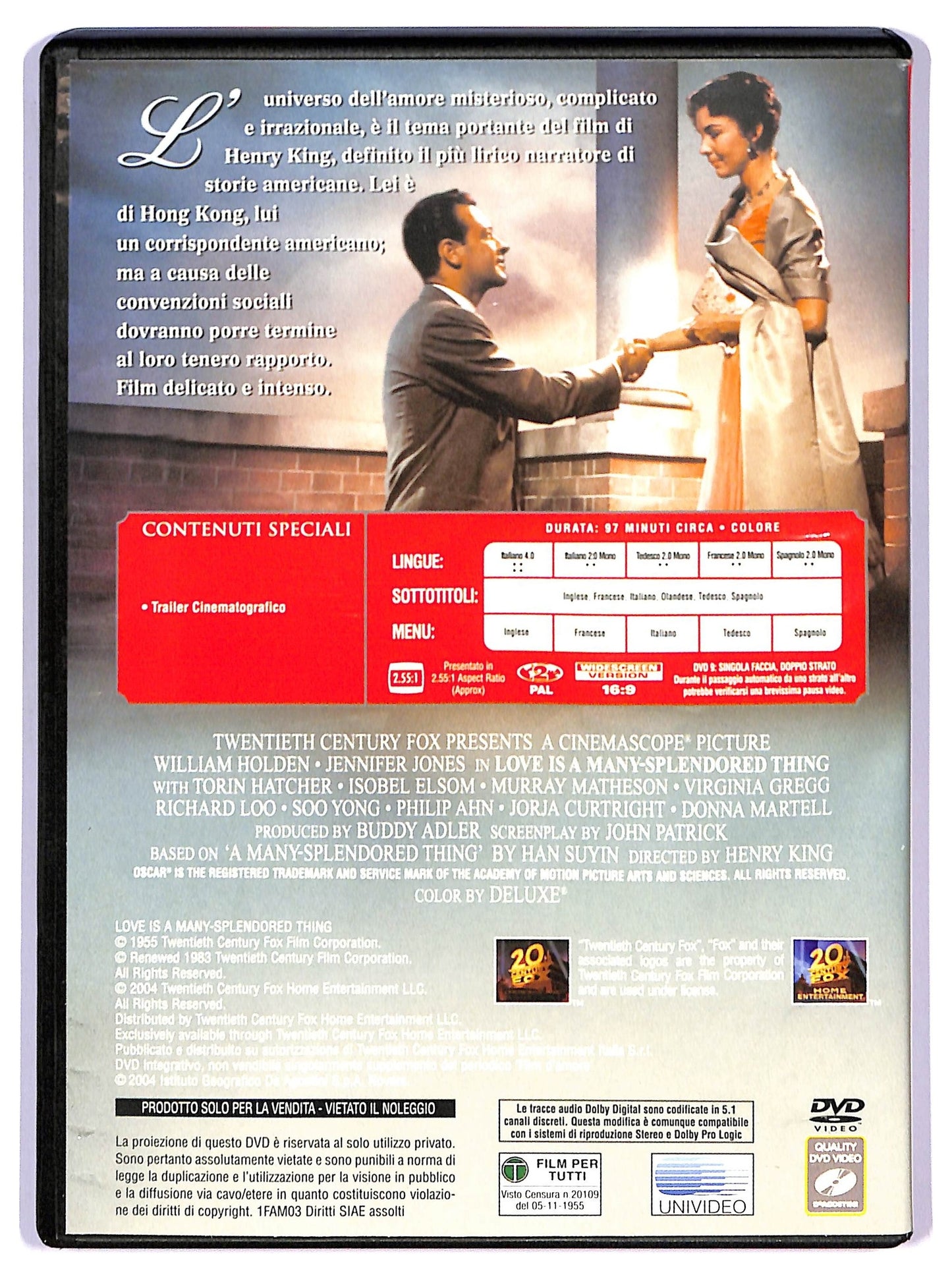 EBOND L'amore e una cosa meravigliosa EDITORIALE DVD D743747
