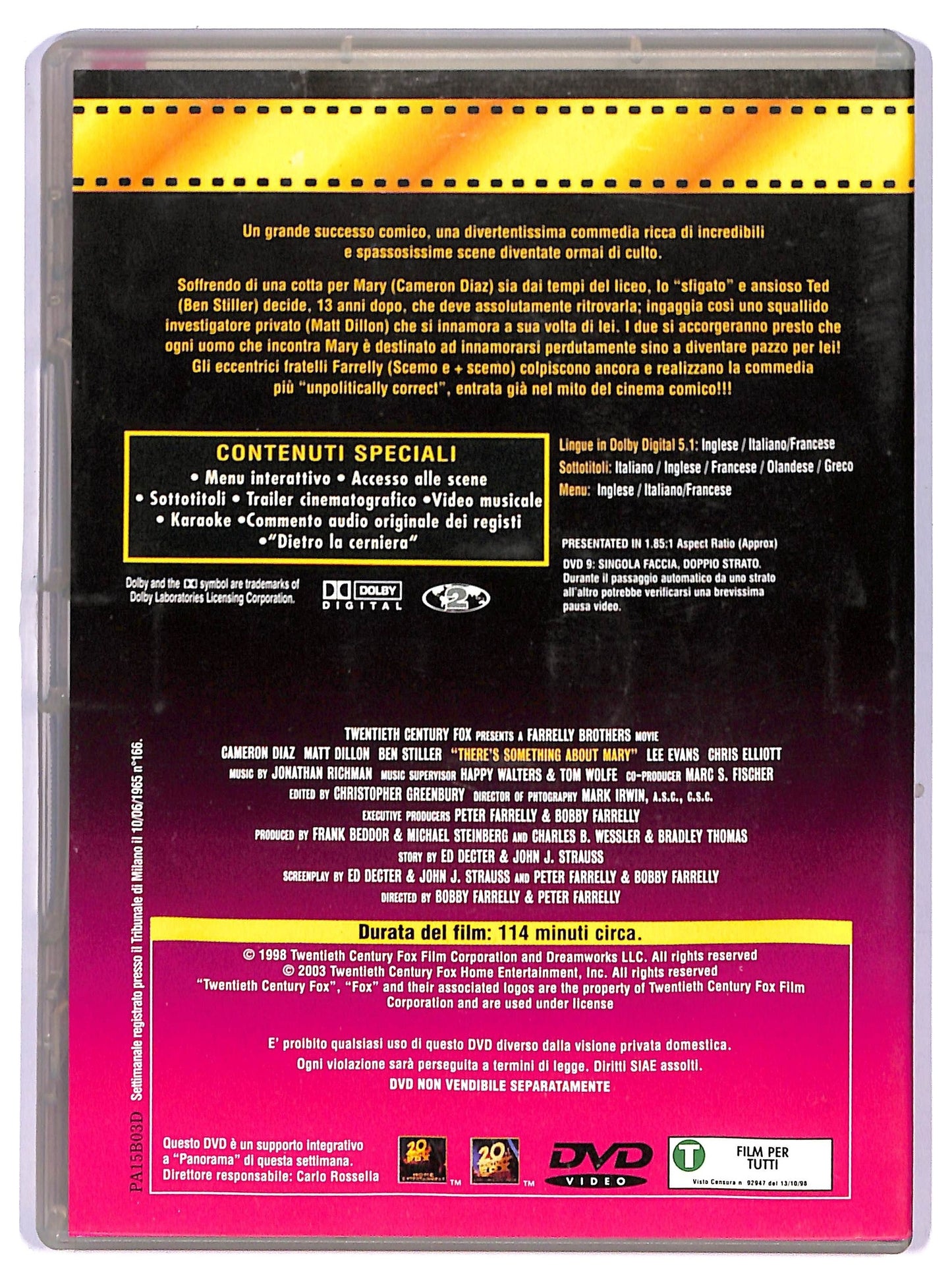 EBOND Tutti pazzi per Mary  EDITORIALE DVD D743748