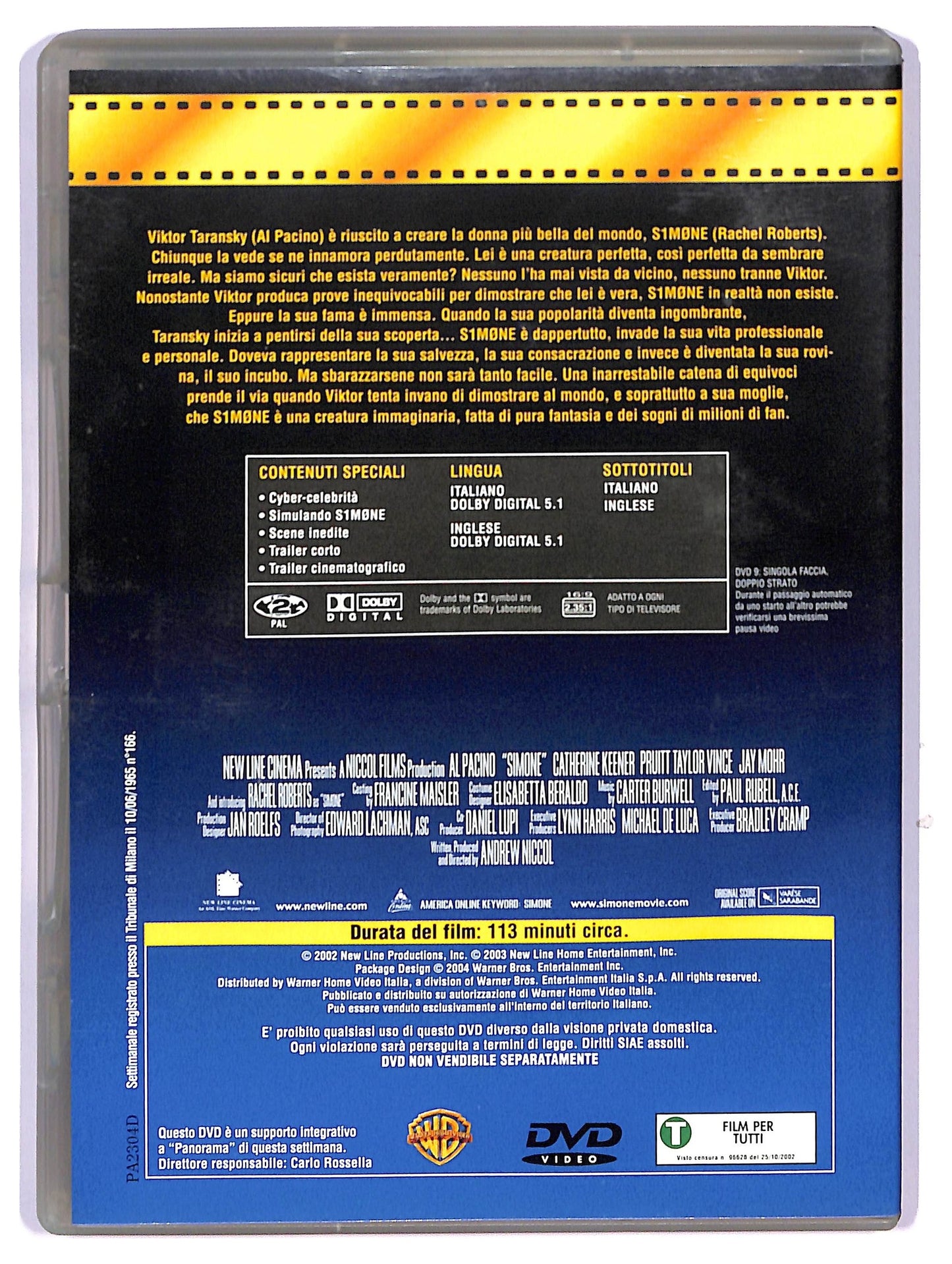 EBOND S1m0ne EDITORIALE DVD D743750