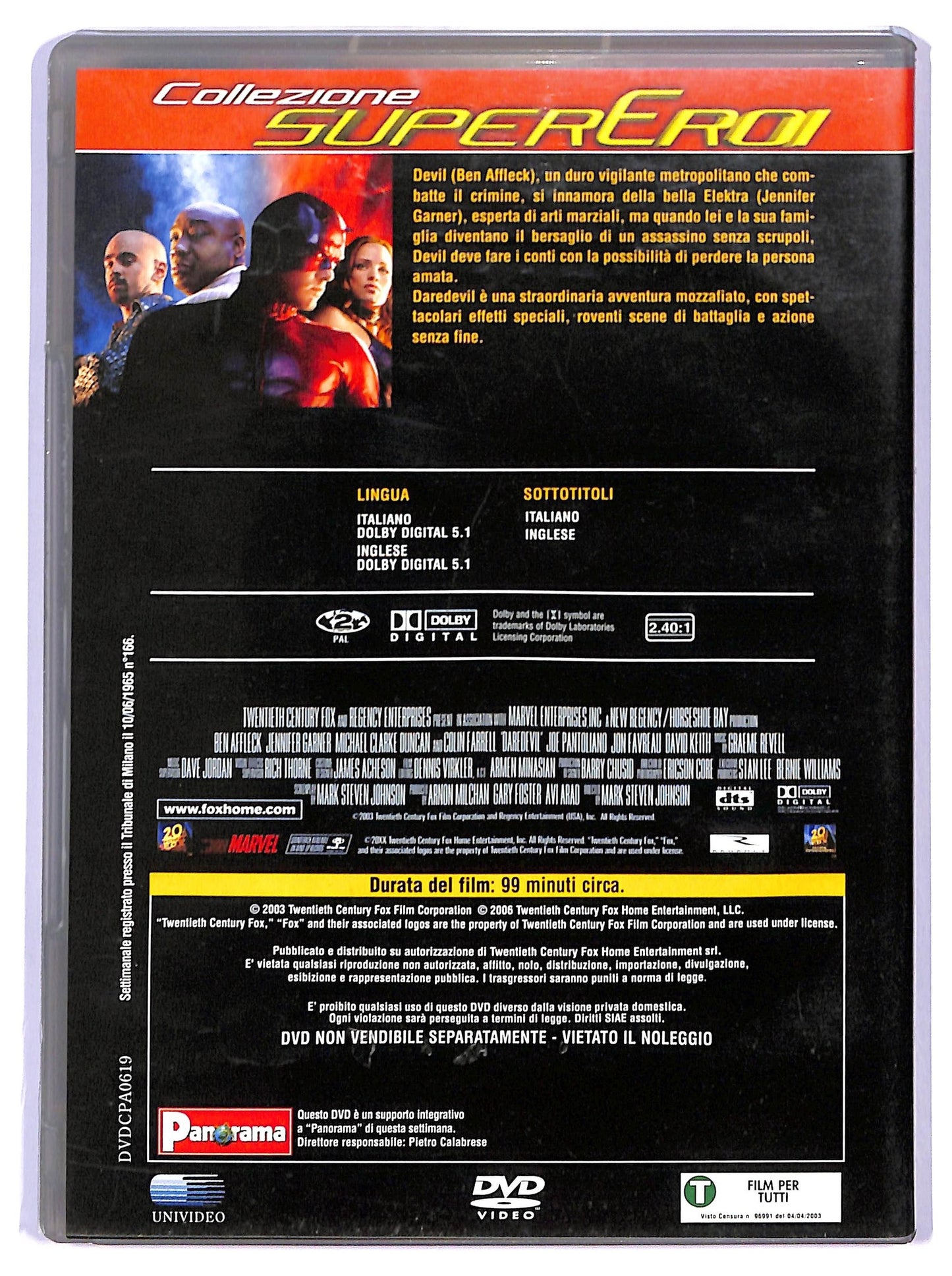 EBOND Daredevil EDITORIALE DVD D743831