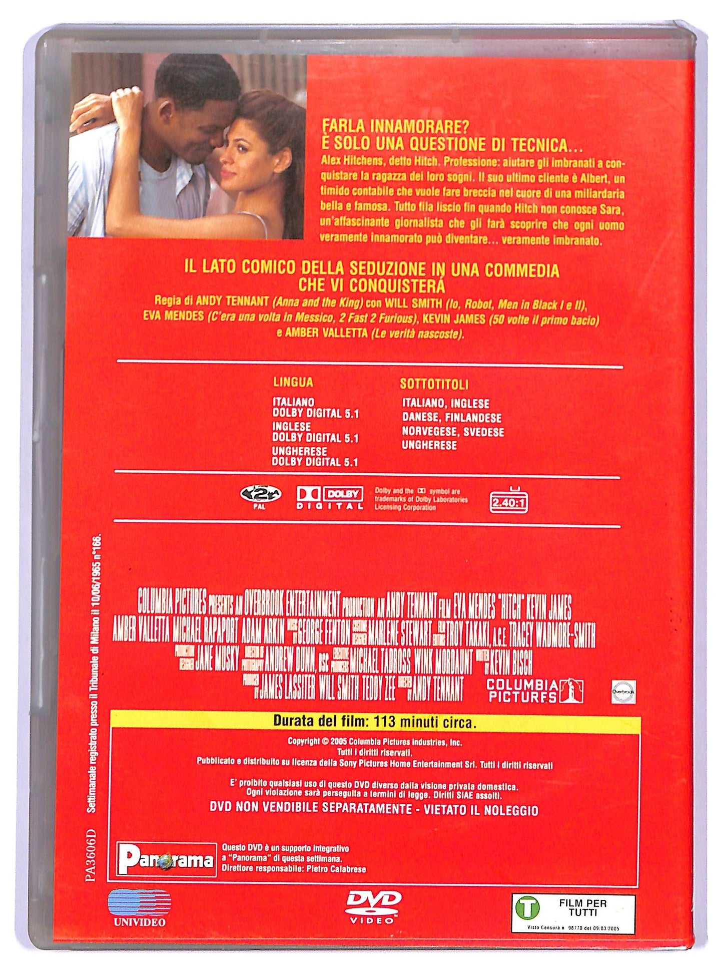 EBOND Hitch - Lui si che capisce le donne EDITORIALE DVD D743832