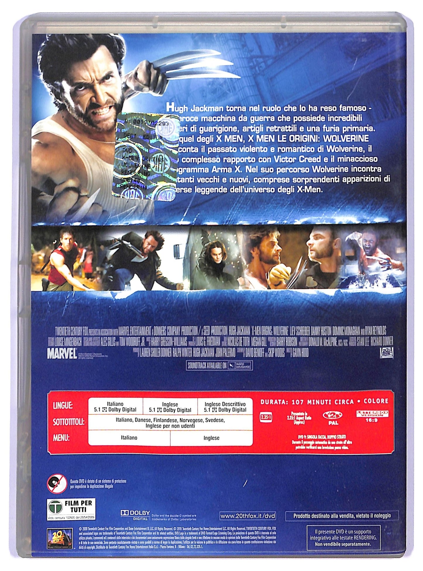 EBOND X-Men le origini - Wolverine EDITORIALE DVD D743856
