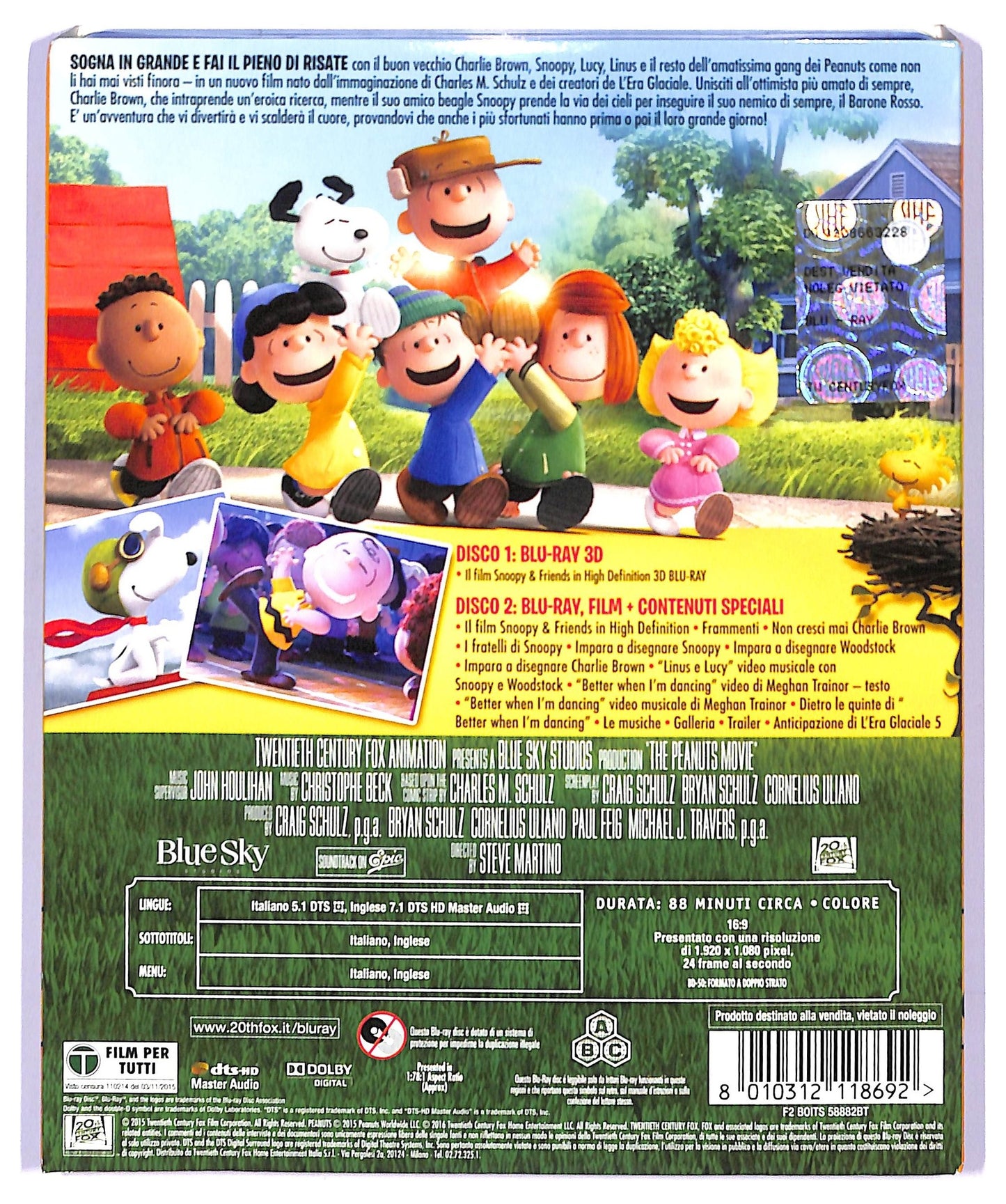 EBOND Snoopy & Friends BLURAY 3D + BLURAY  BLURAY BLURAY D744025