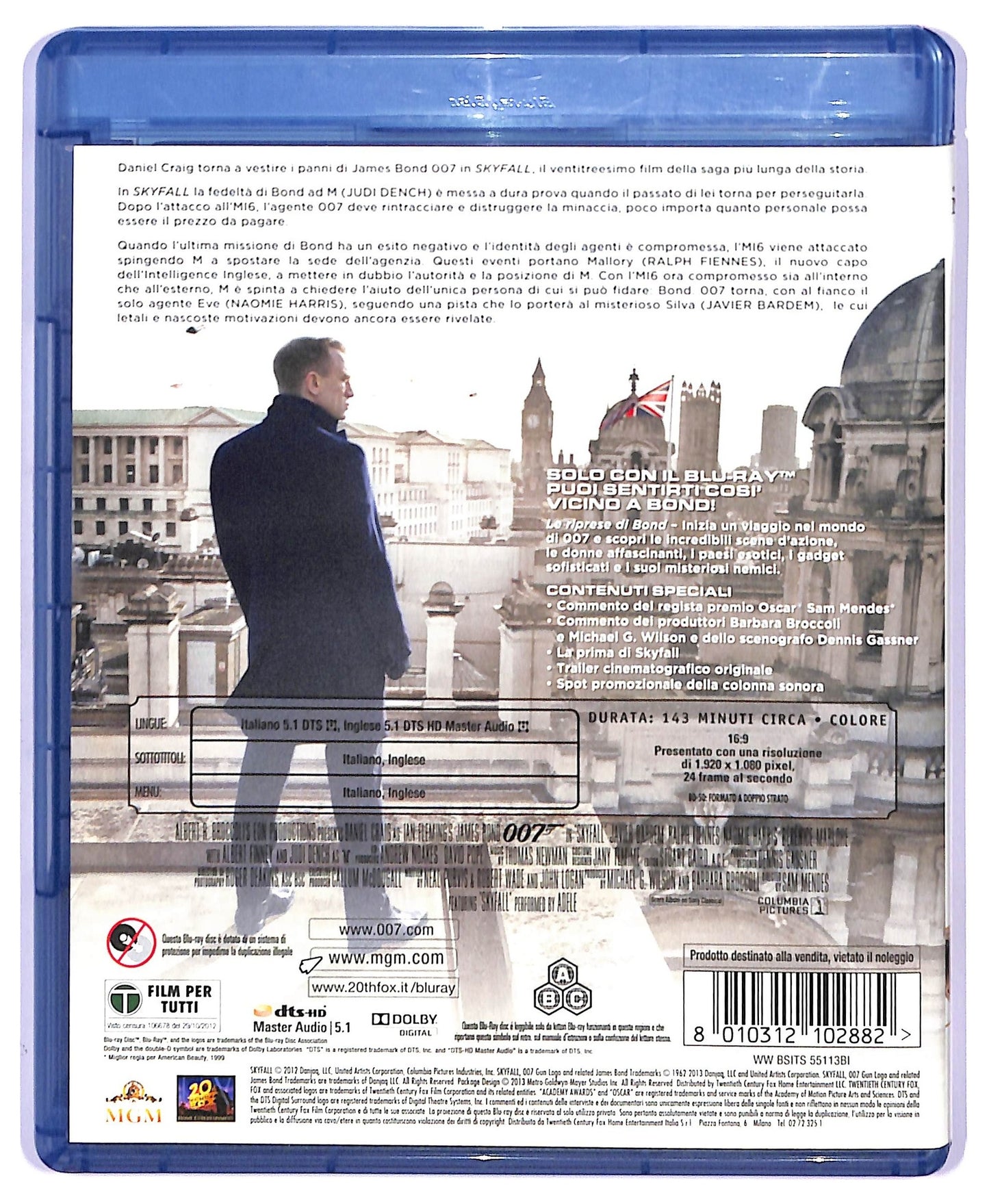 EBOND 007-Skyfall BLURAY  BLURAY BLURAY D744035