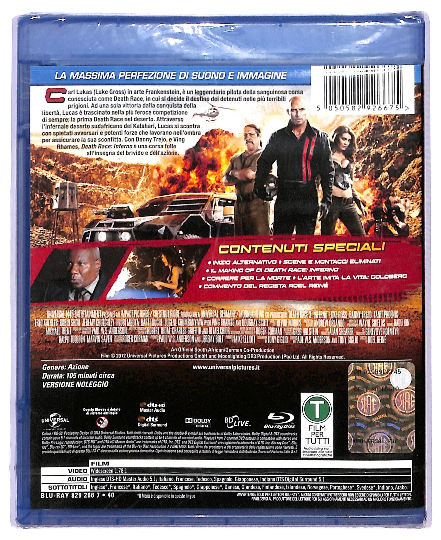 EBOND Death Race - Inferno BLURAY NOLEGGIO BLURAY BLURAY D744419