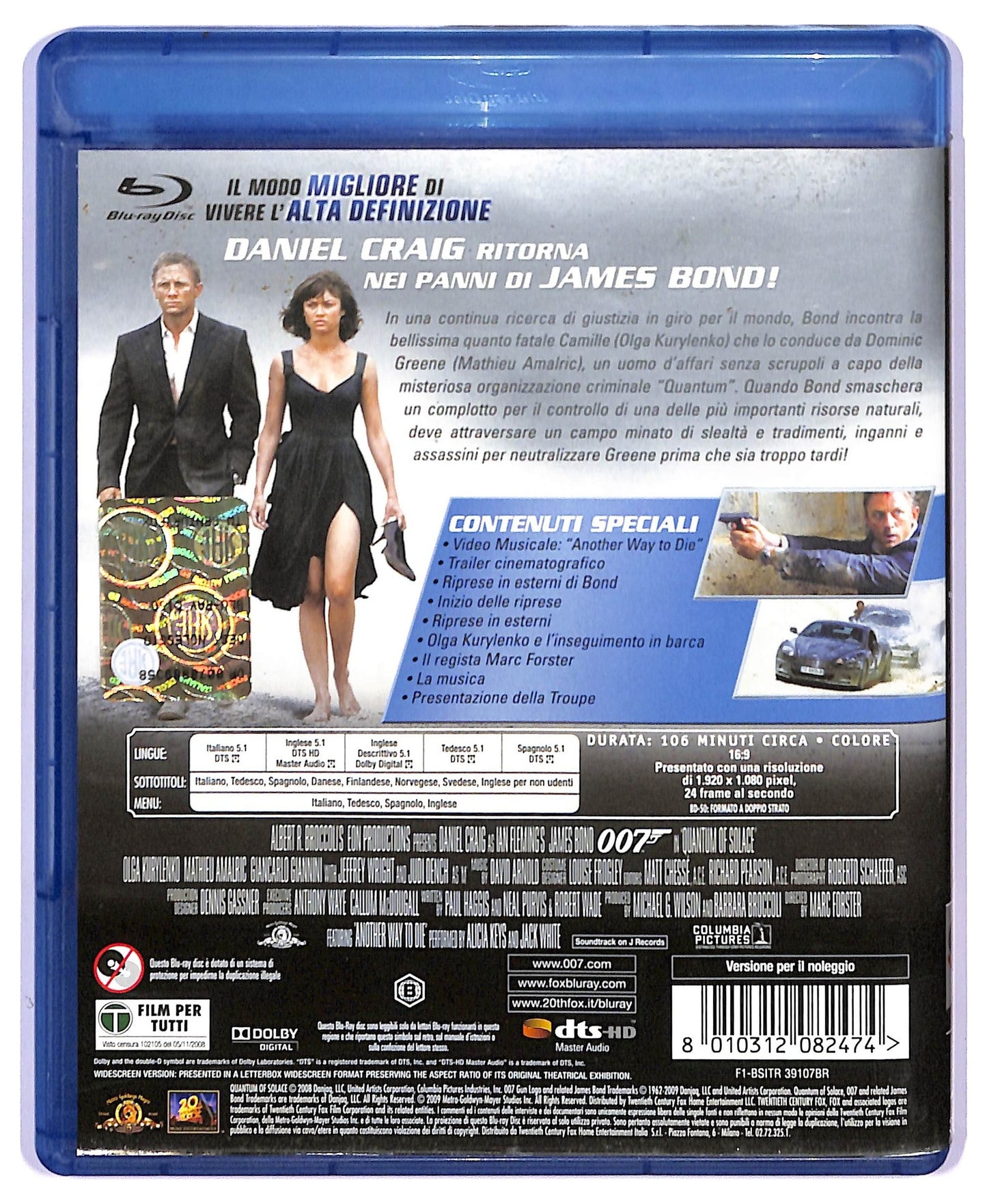 EBOND Quantum of Solace Noleggio BLURAY D744424