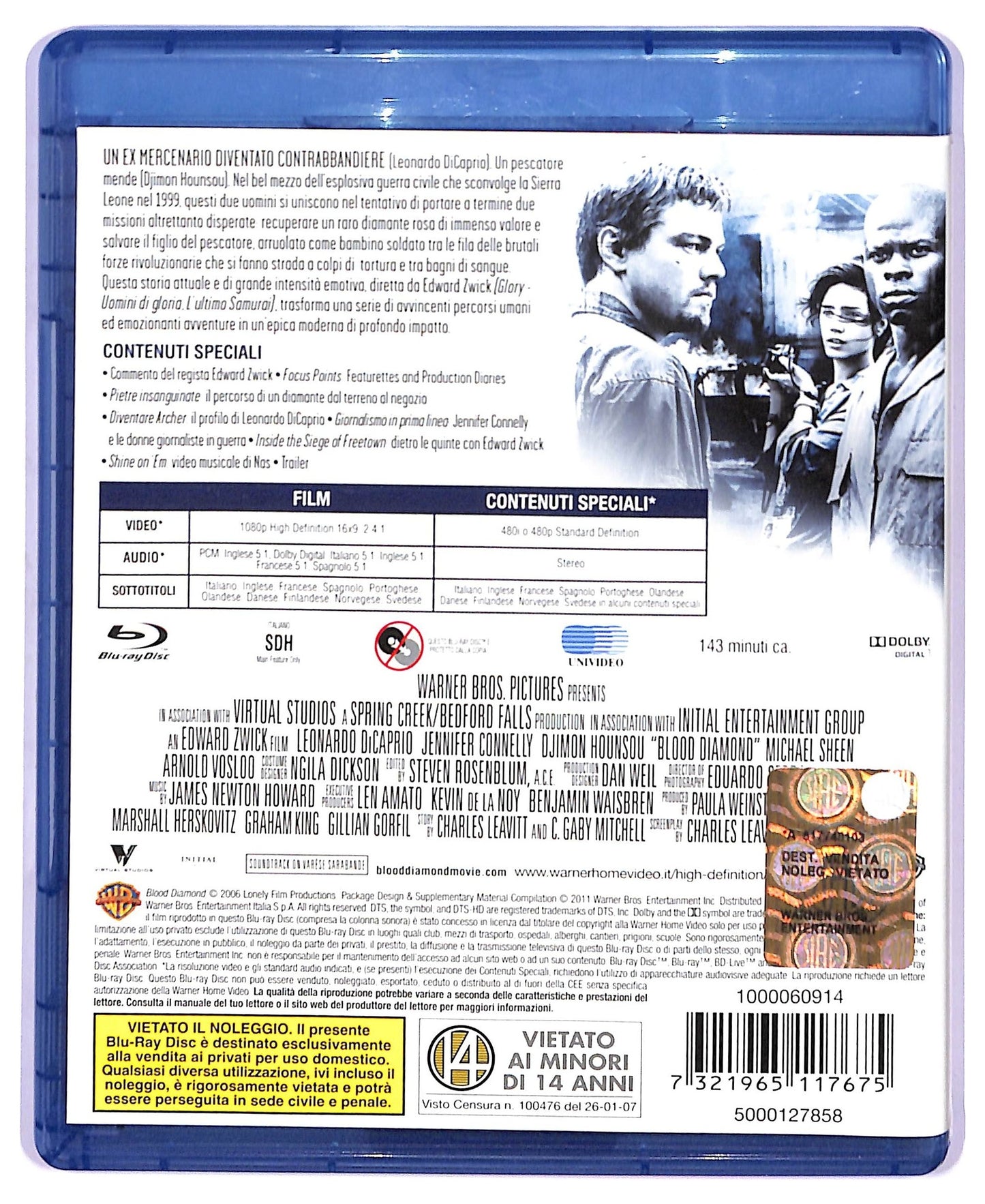 EBOND Blood diamond - Diamanti di sangue BLURAY D744438