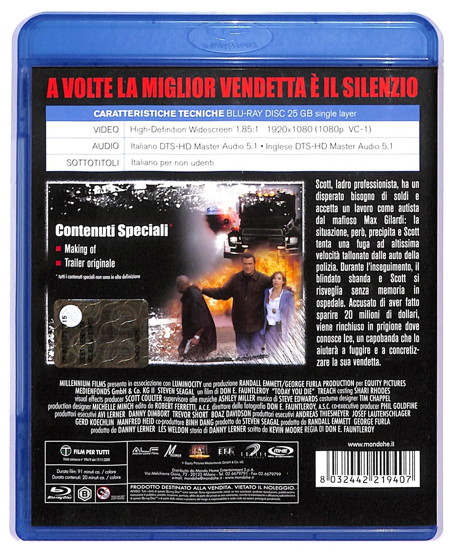 EBOND Today You Die  BLURAY D744461