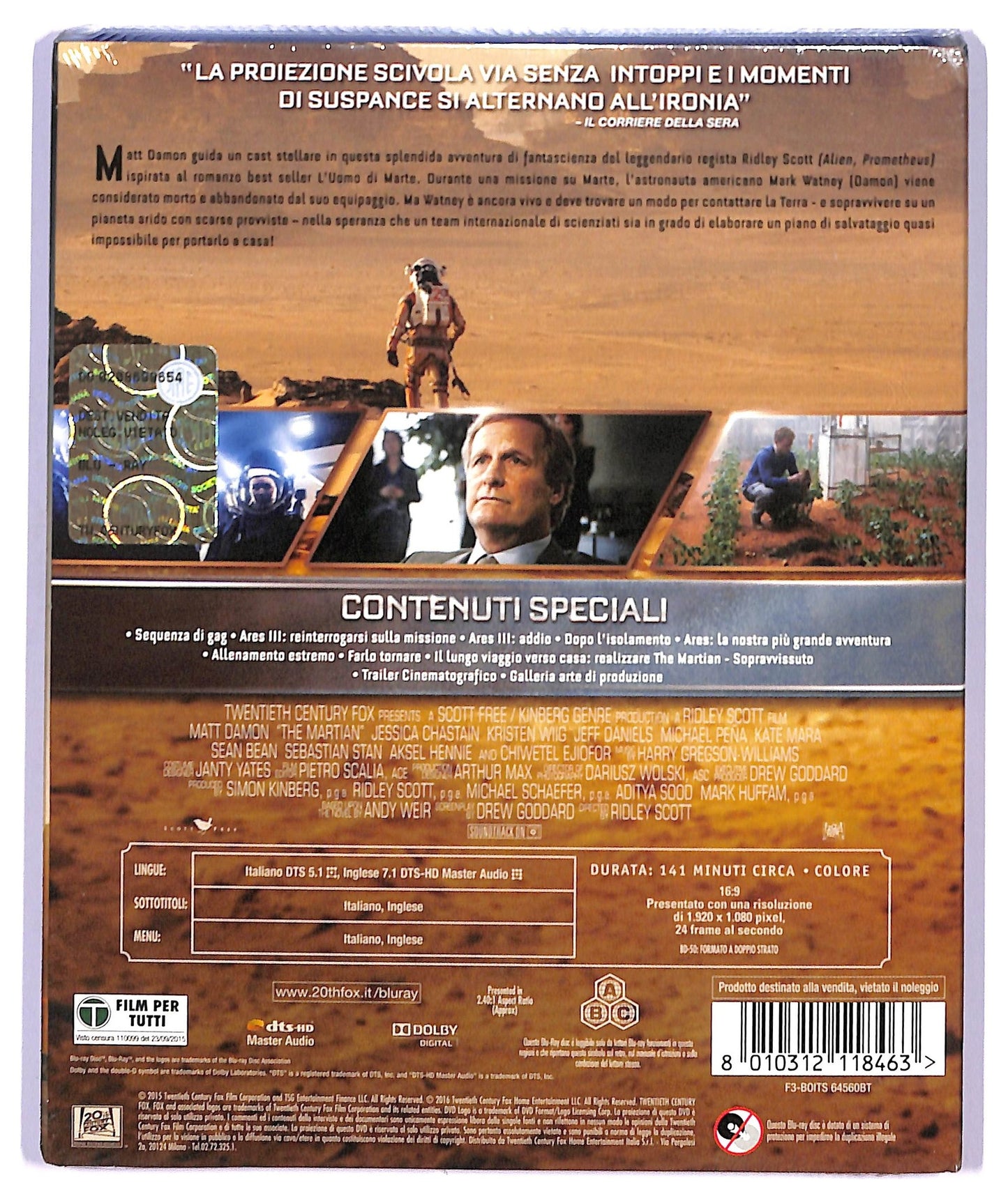 EBOND The Martian BLURAY 3D+  BLURAY BLURAY D744477