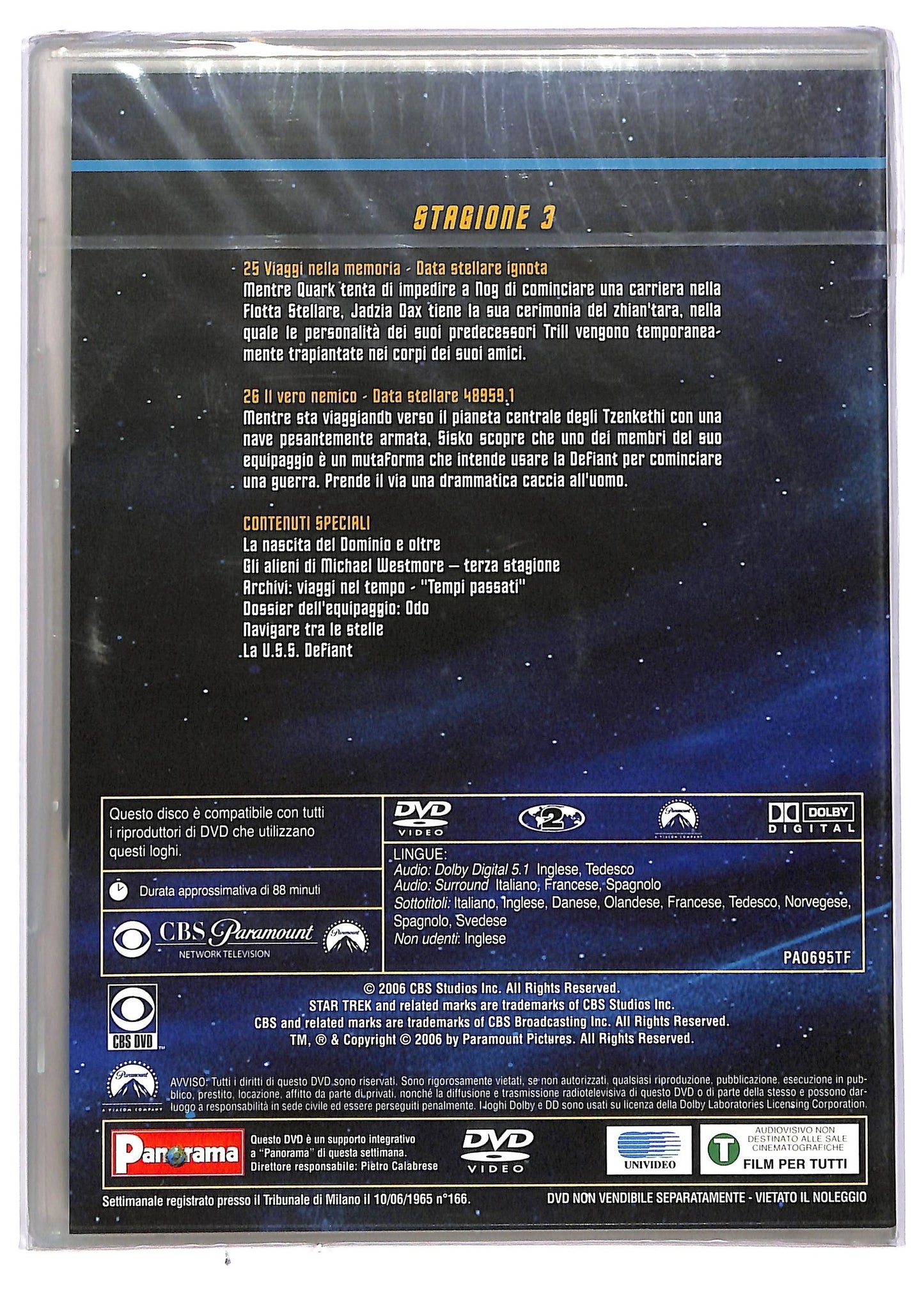 EBOND Star trek deep space nine stagione 3 disco 7 EDITORIALE DVD D744532
