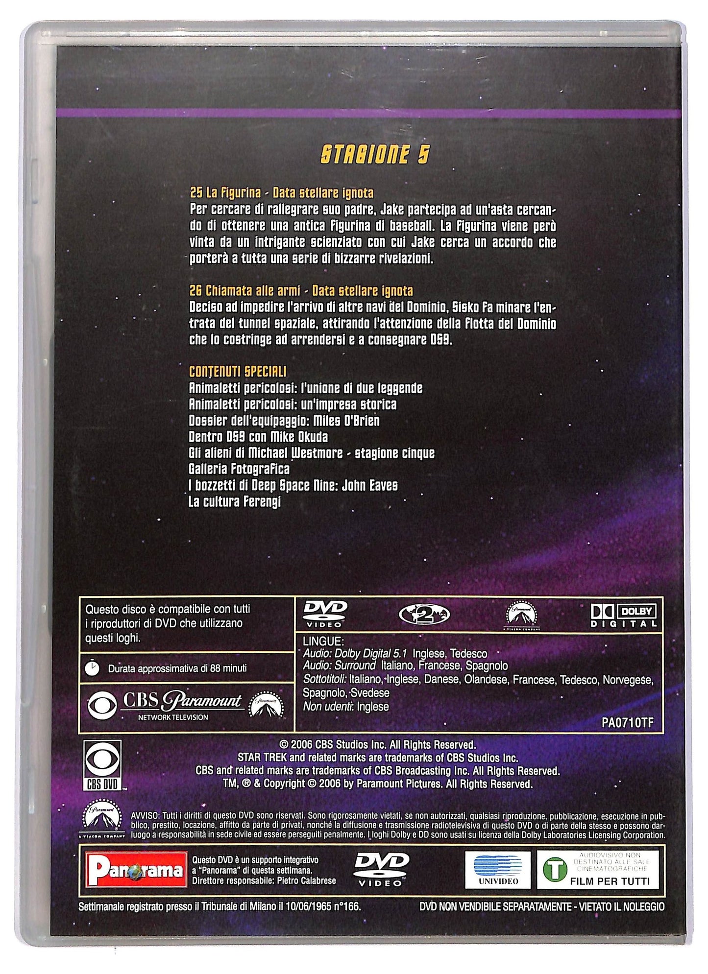 EBOND Star trek deep space nine stagione 5 disco 7 EDITORIALE DVD D744534