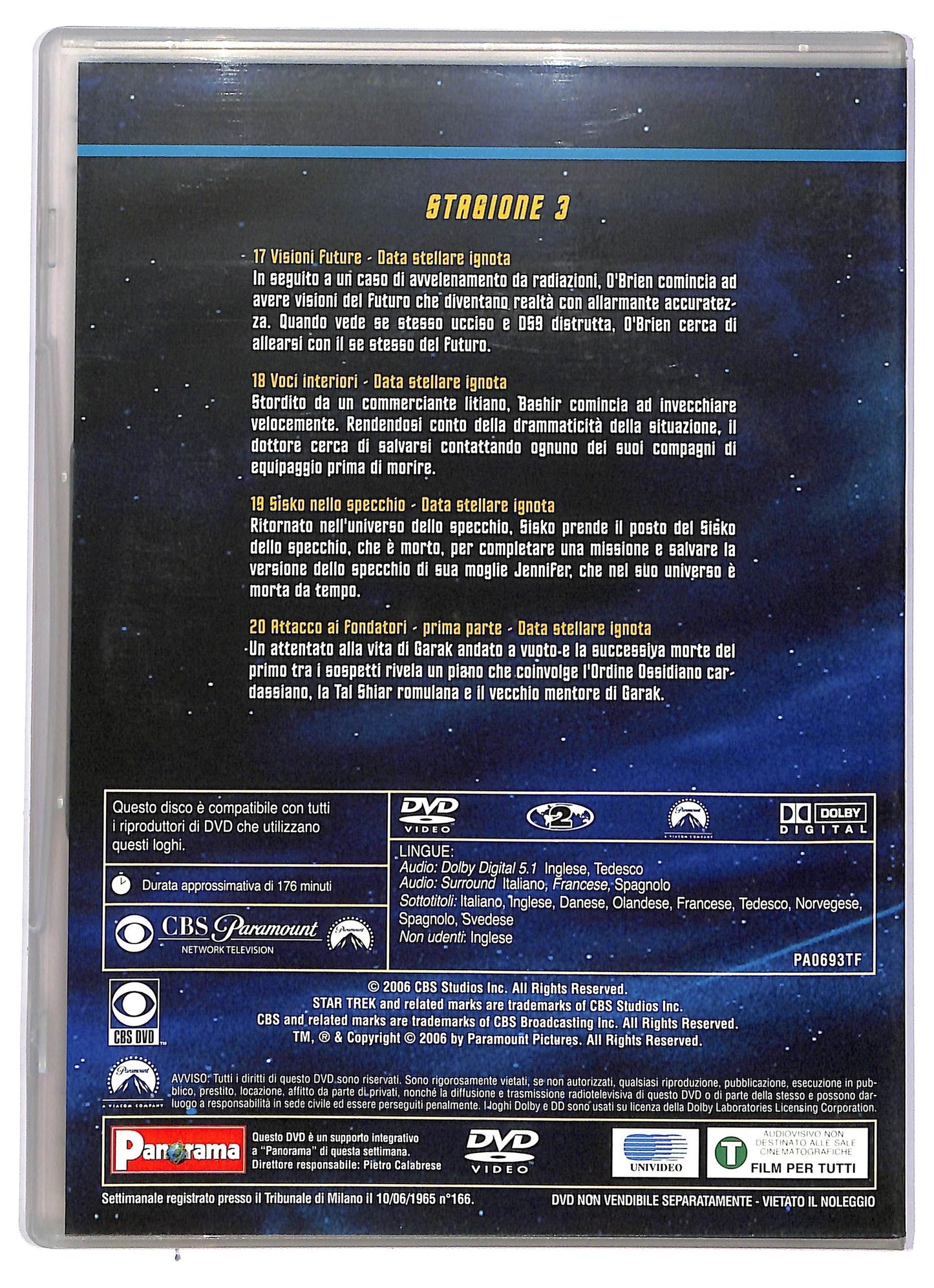 EBOND Star trek deep space nine stagione 3 disco 5 EDITORIALE DVD D744535
