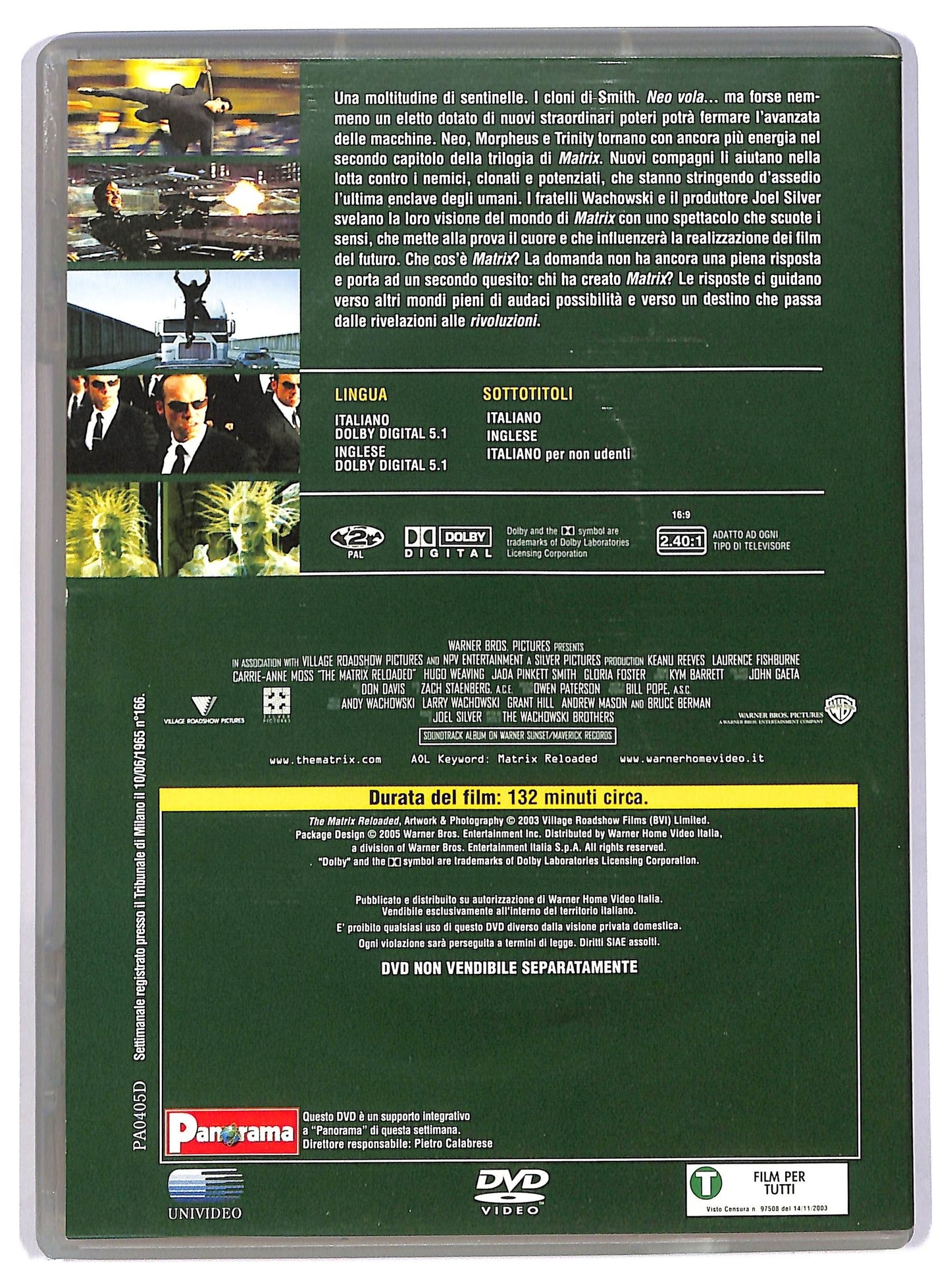 EBOND Matrix Reloaded  EDITORIALE DVD D744547