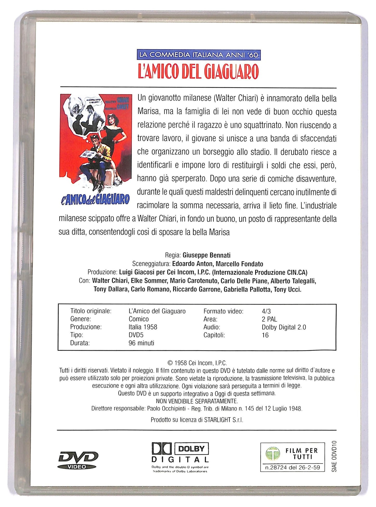 EBOND L'amico del giaguaro EDITORIALE DVD D744575