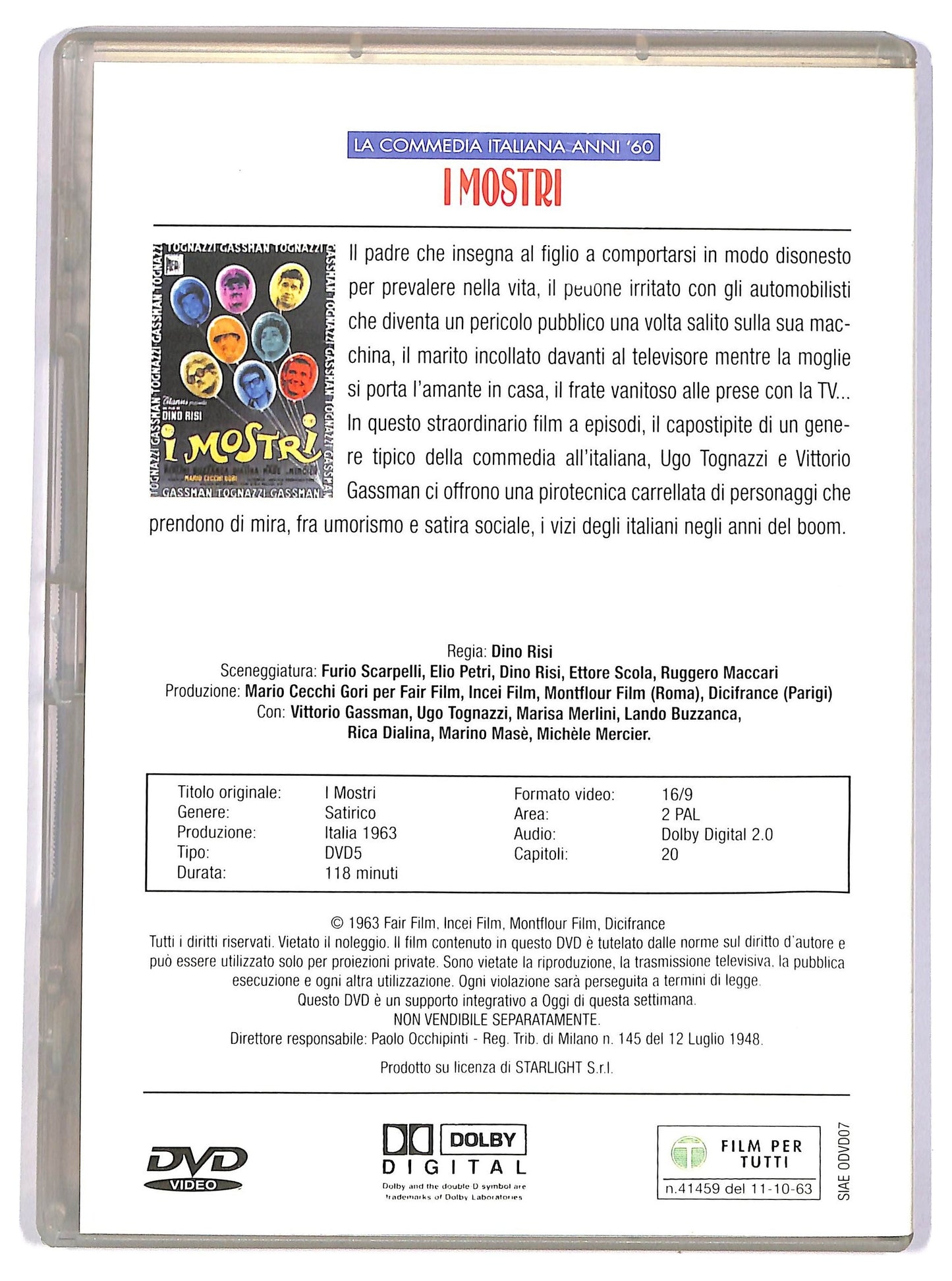 EBOND I mostri EDITORIALE DVD D744577