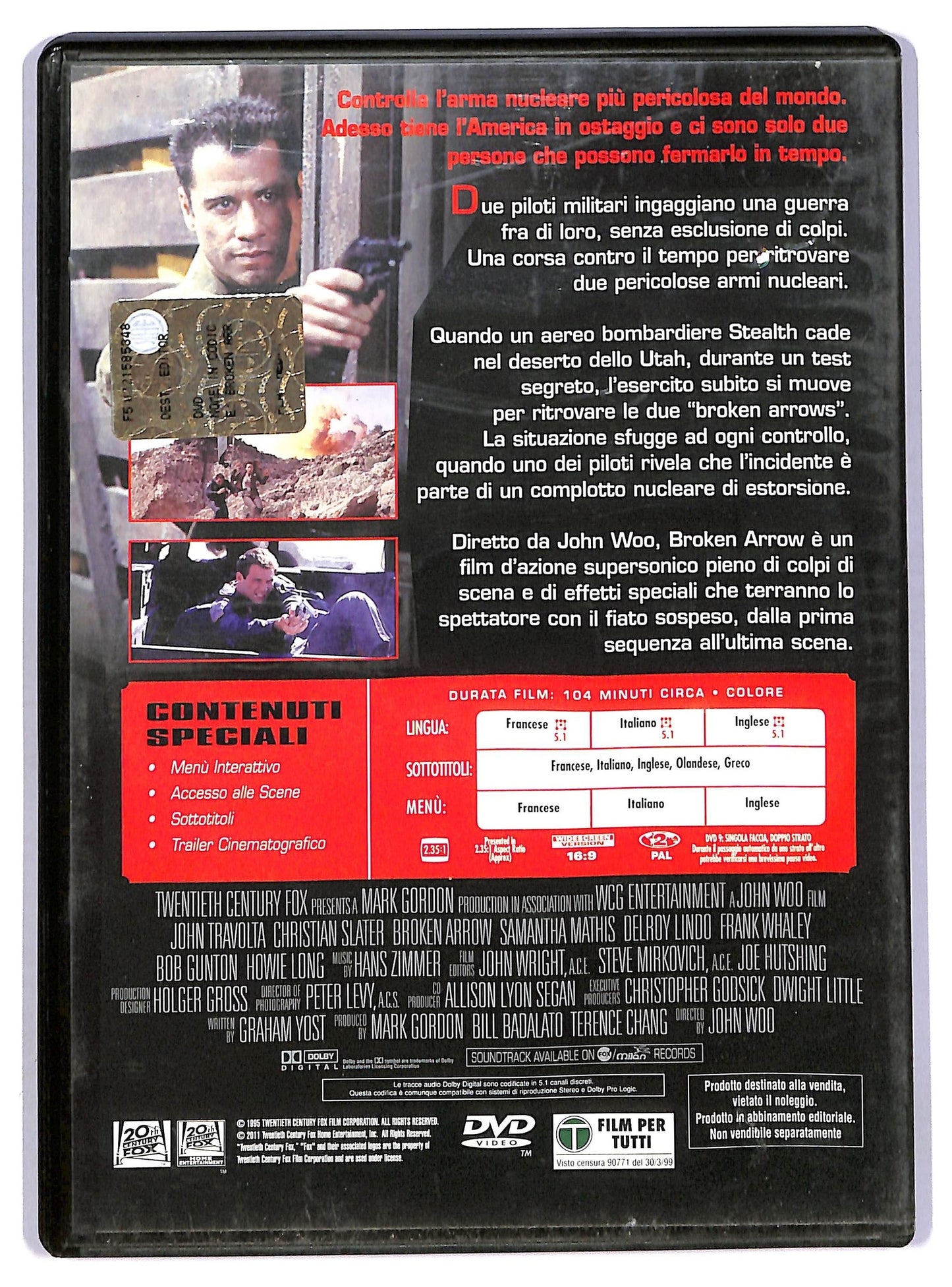 EBOND Nome in codice: Broken Arrow  EDITORIALE DVD D744625