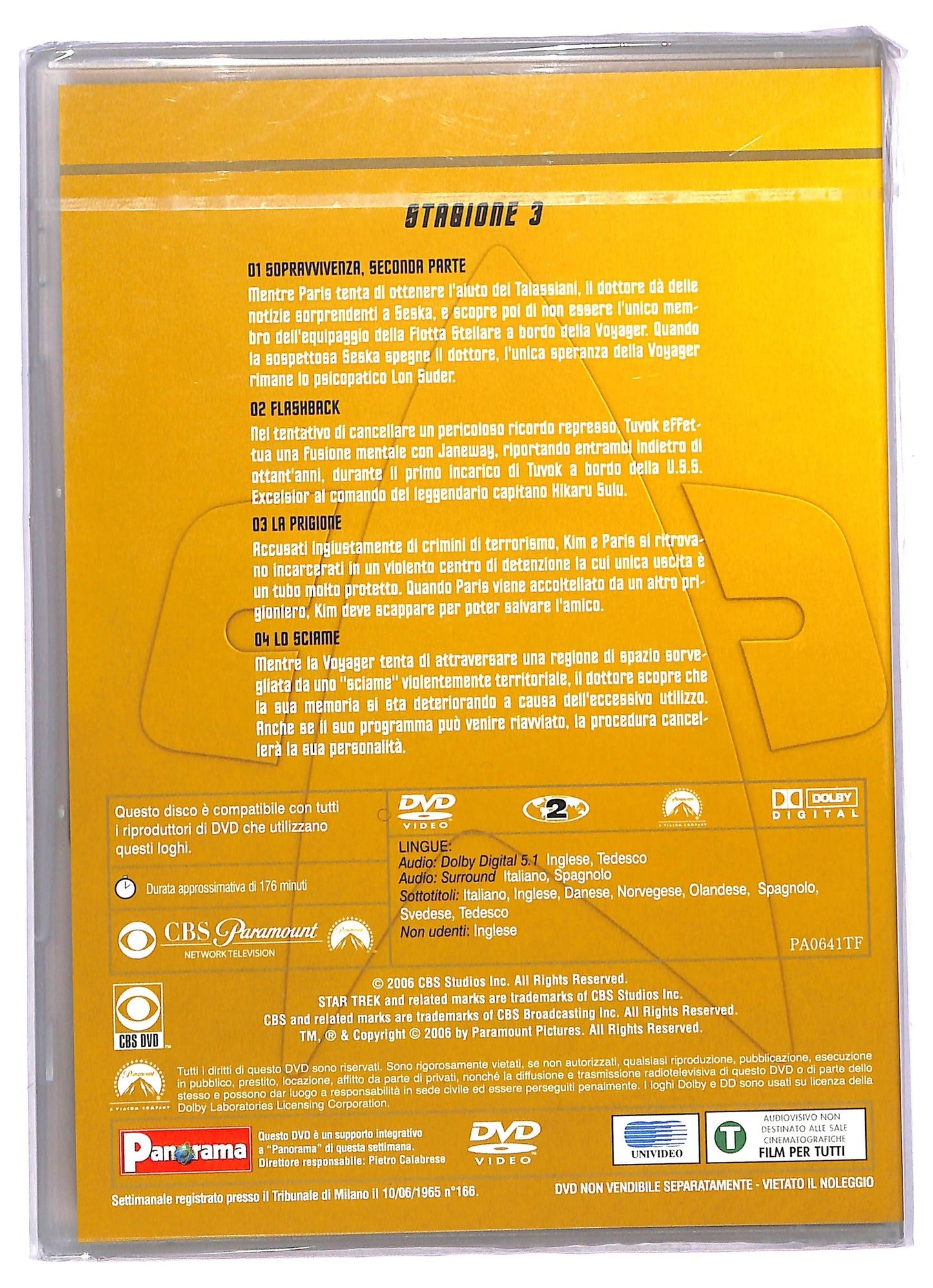 EBOND Star trek voyager stagione 3 disco 1 DVD EDITORIALE D744648