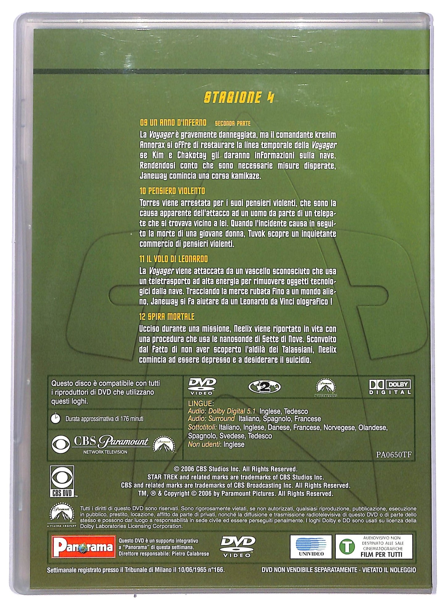 EBOND STAR TREK VOYAGER VOL.3 Stagione 4 EDITORIALE DVD D744655