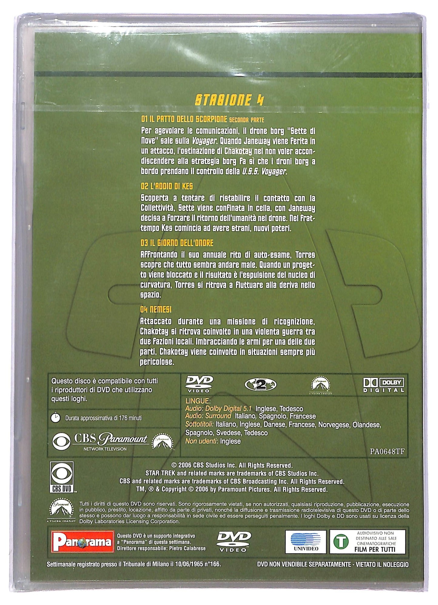 EBOND Star Trek Voyager - Vol.1 Stagione 4 (Eps. 1-4) EDITORIALE DVD D744657