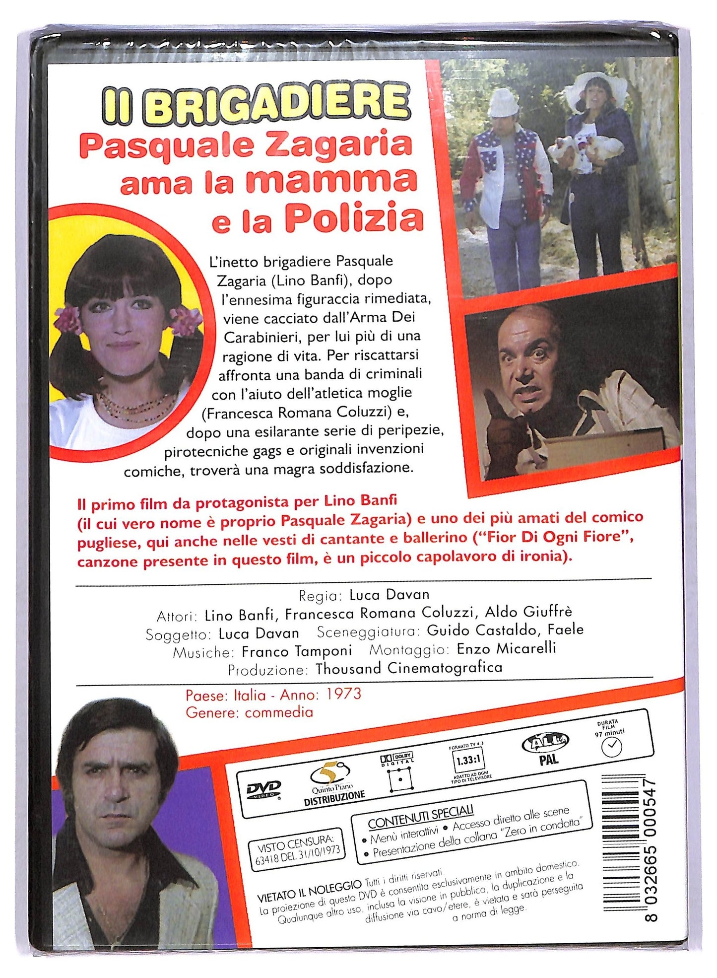 EBOND Il brigadiere Pasquale Zagaria ama la mamma e la polizia DVD D744661