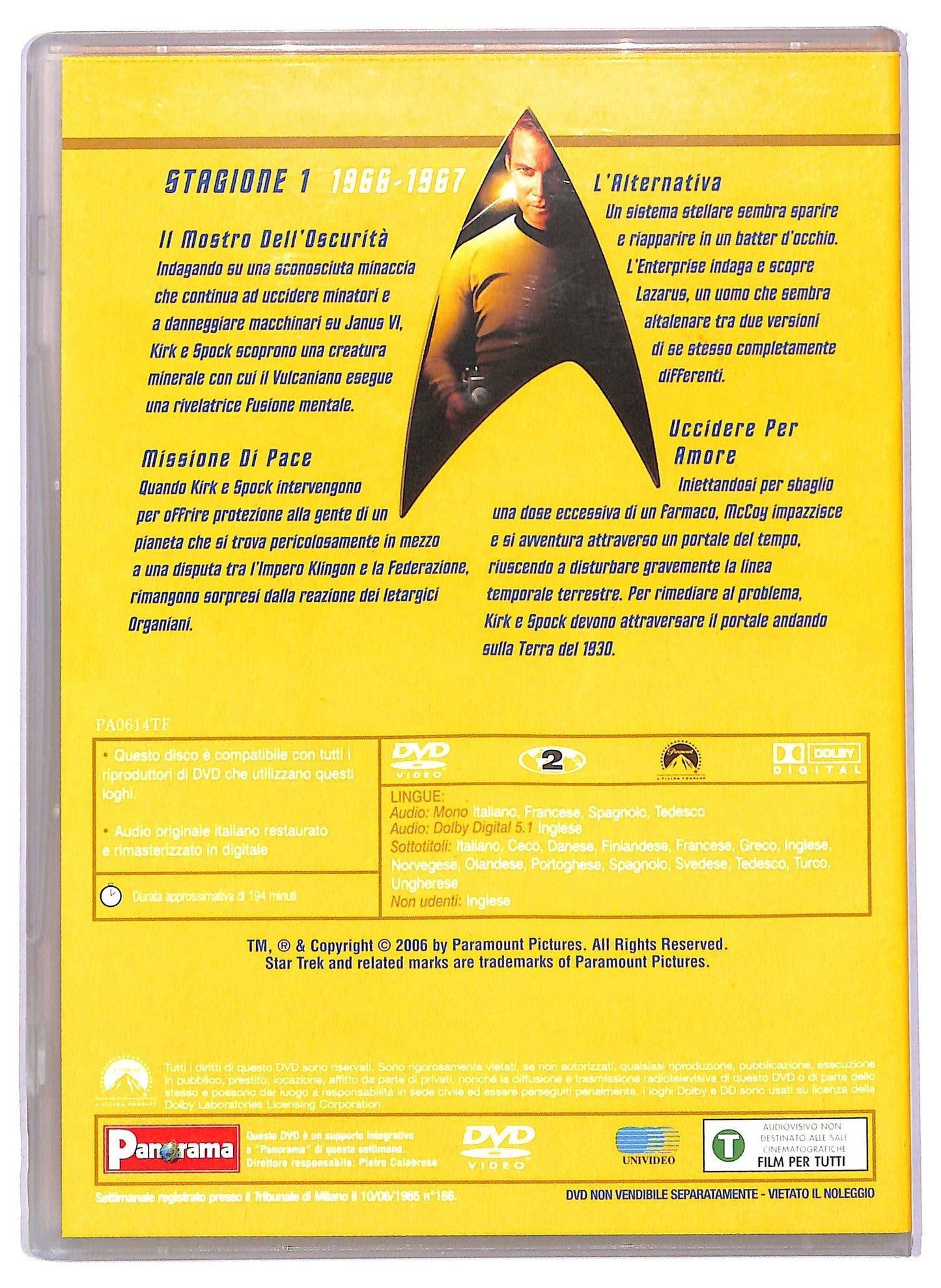 EBOND Star Trek Serie Classica Vol.7 Stagione 1 Episodi 25-28 DVD D744701
