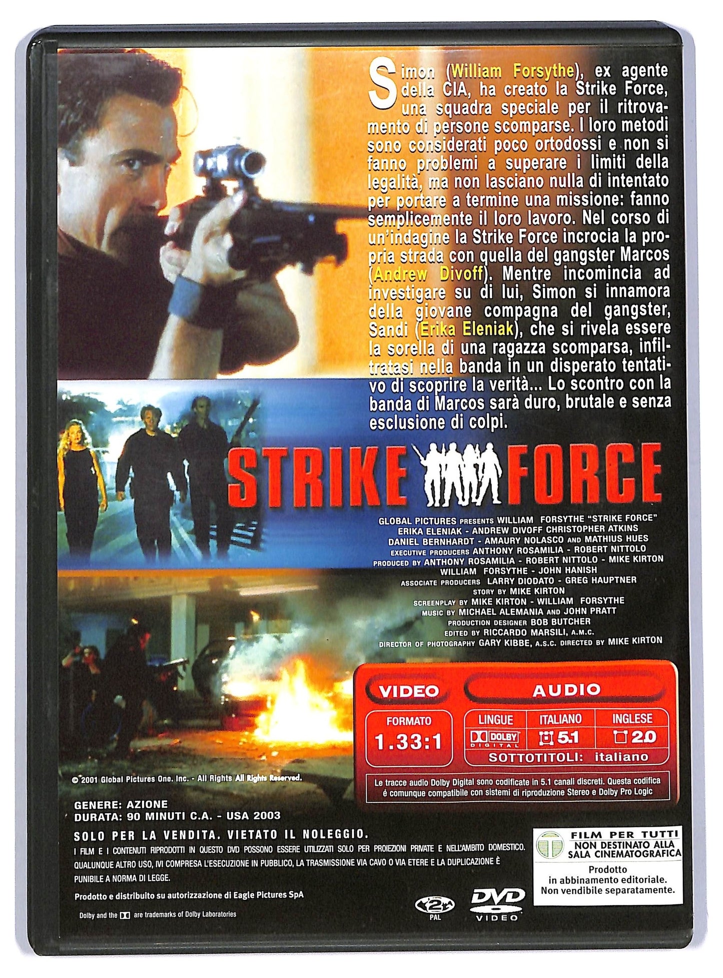 EBOND strike force  EDITORIALE DVD D744720