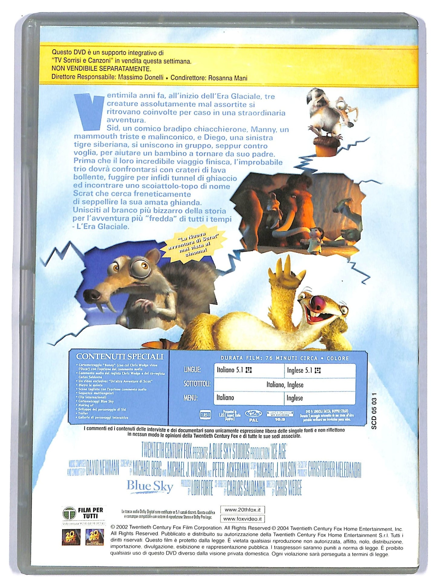 EBOND L'era Glaciale EDITORIALE DVD D744722