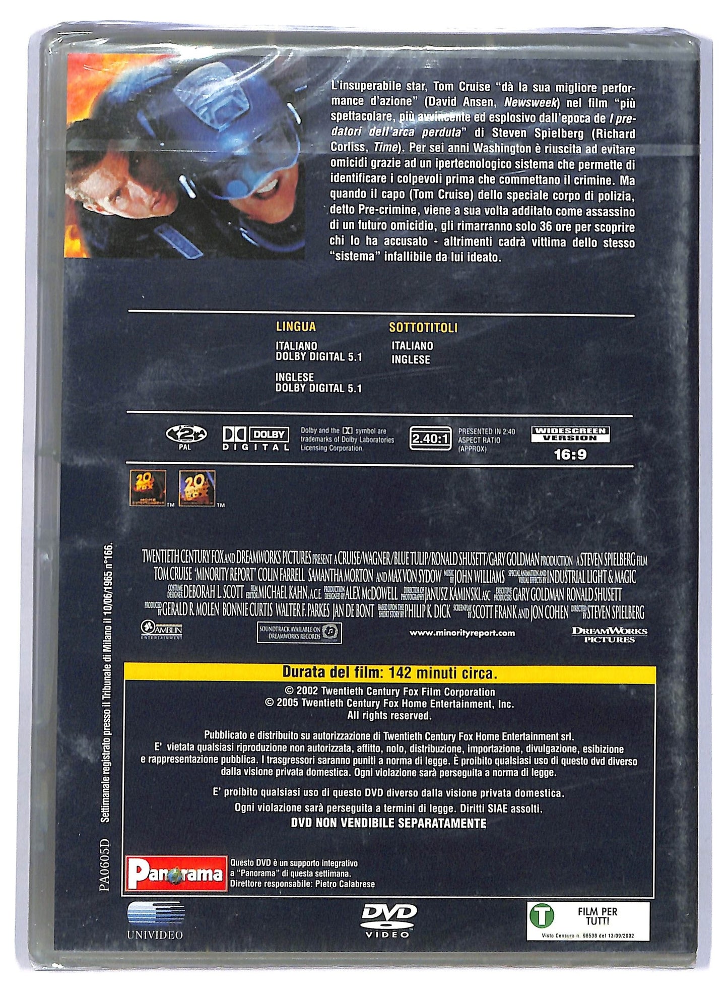 EBOND Minority Report  EDITORIALE DVD D744725