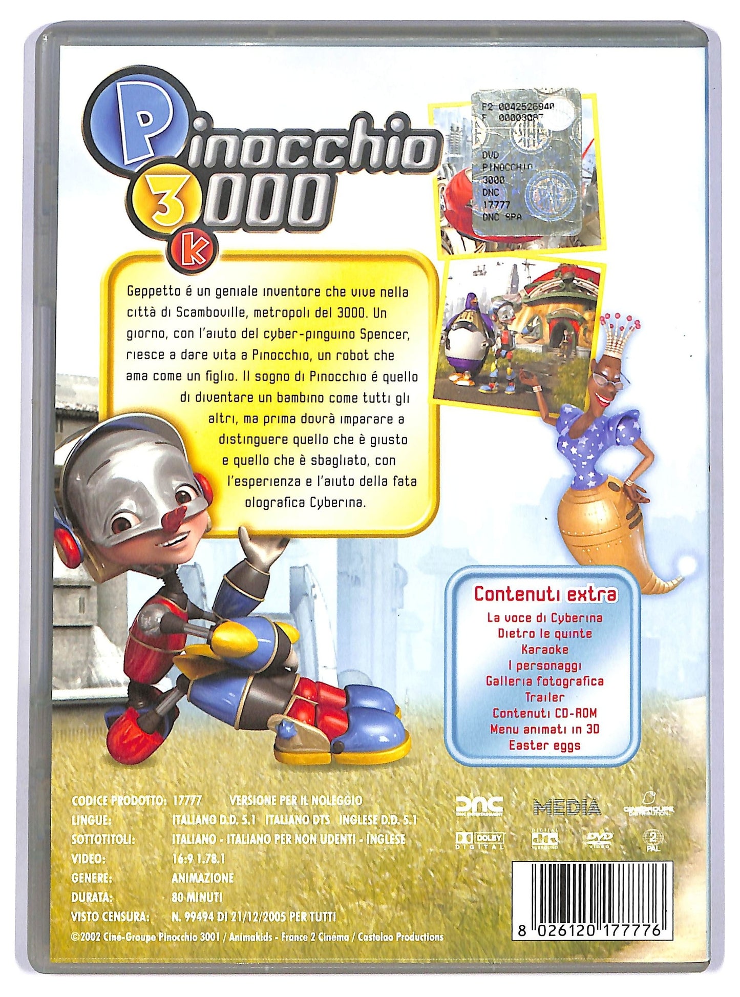EBOND Pinocchio 3000 [Edizione Digipack] DVD D744746
