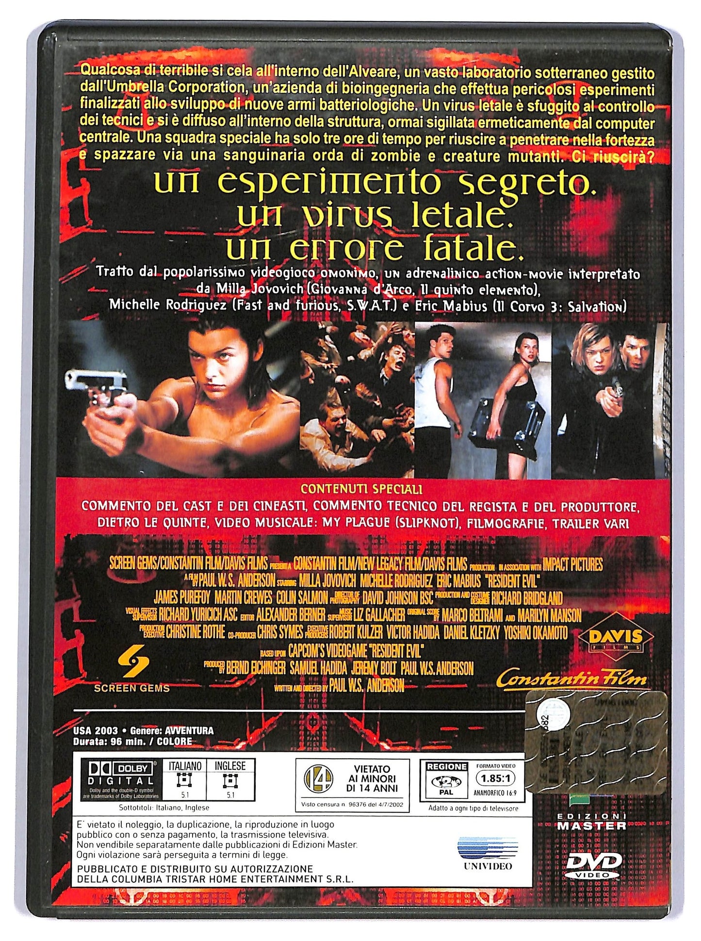 EBOND Resident Evil DVD  Editoriale D744757