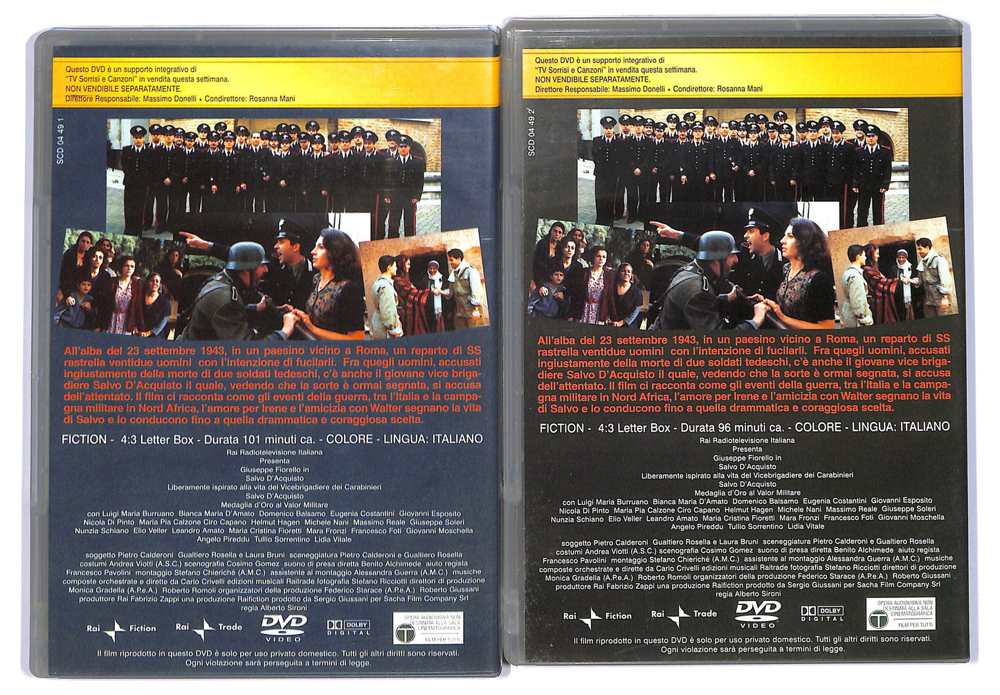 EBOND Salvo D'Acquisto Atto 1 e 2 EDITORIALE DVD D744920
