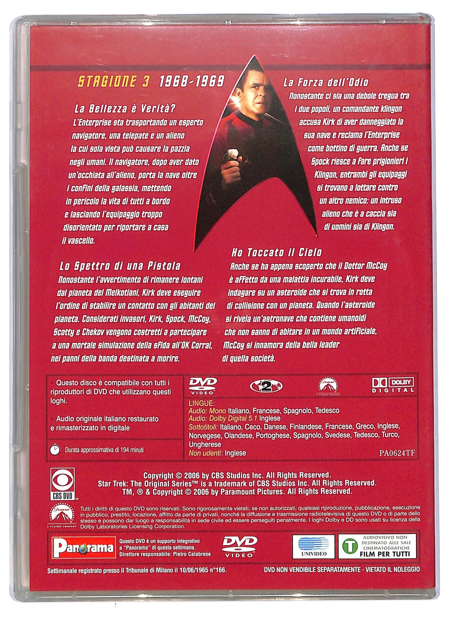 EBOND Star Trek Serie Classica Stagione 3 Epsodi 5 - 8 EDITORIALE DVD D744958