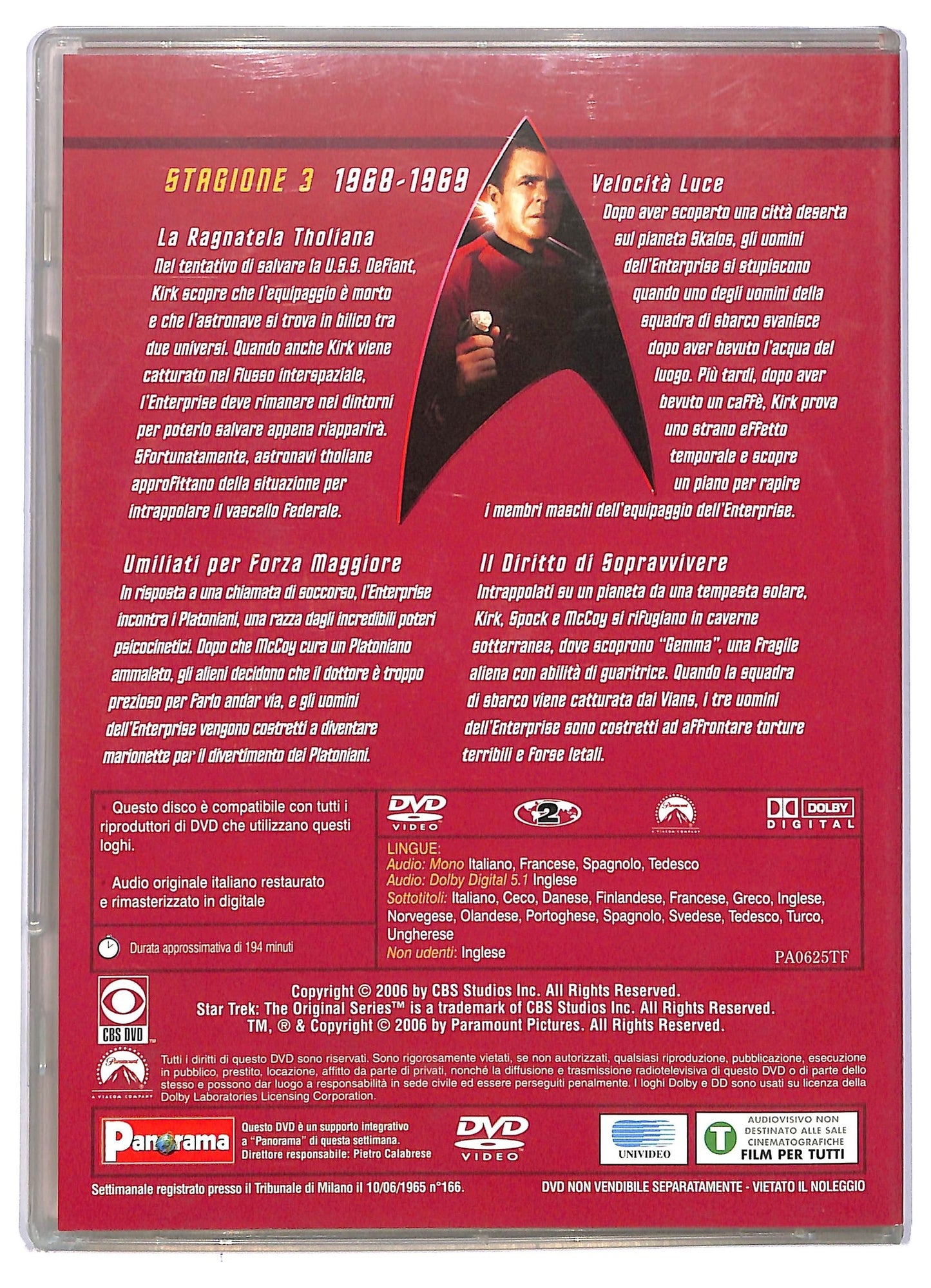 EBOND Star Trek Serie Classica Stagione 3 Epis 9 - 12 EDITORIALE DVD D744959