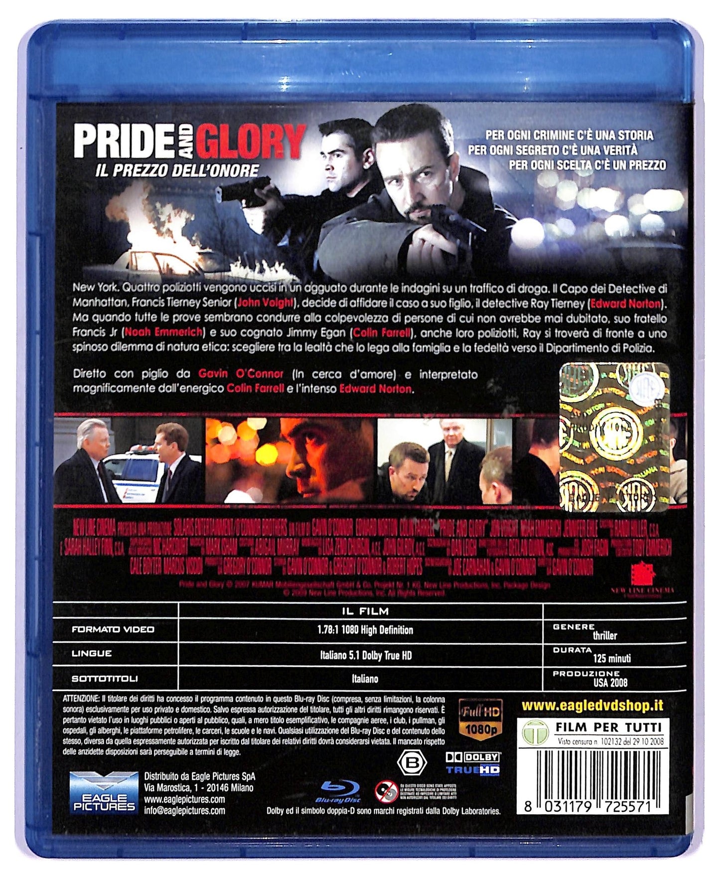 EBOND pride and glory - il prezzo dell'onore - Noleggio BLURAY D745009