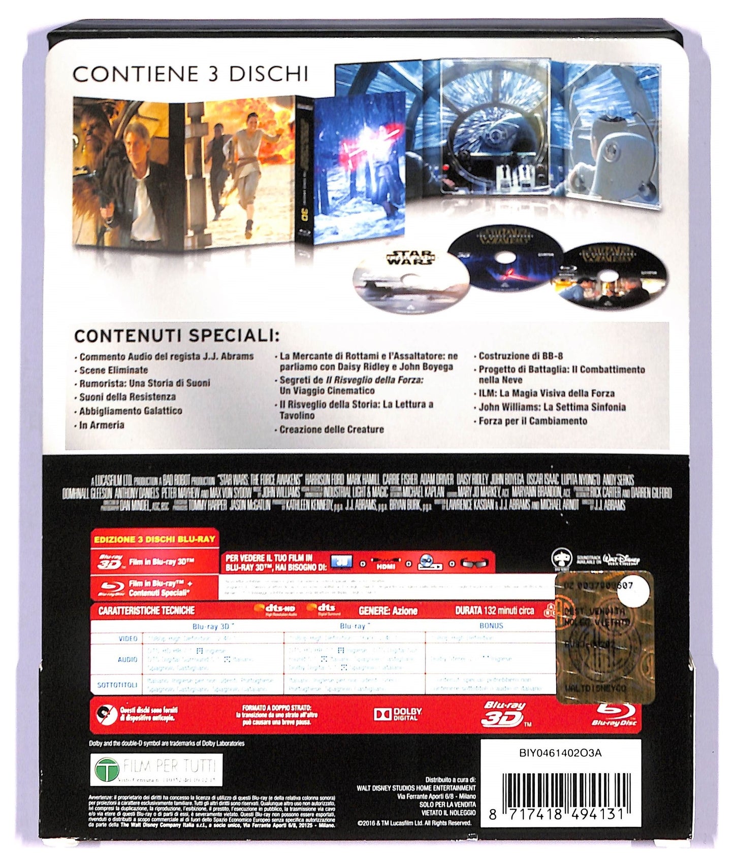 EBOND Star Wars-Il Risveglio della Forza(3d)(Collector's Edition)(BLURAY 3d+2 BLURAY) BLURAY D745011