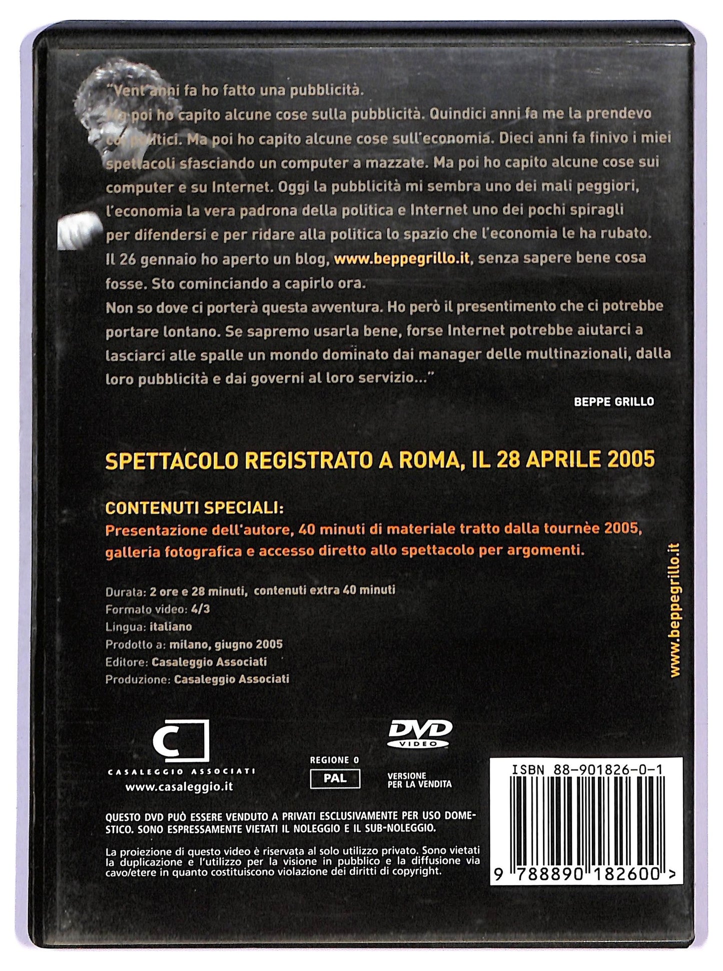 EBOND Beppegrillo.it DVD D745019