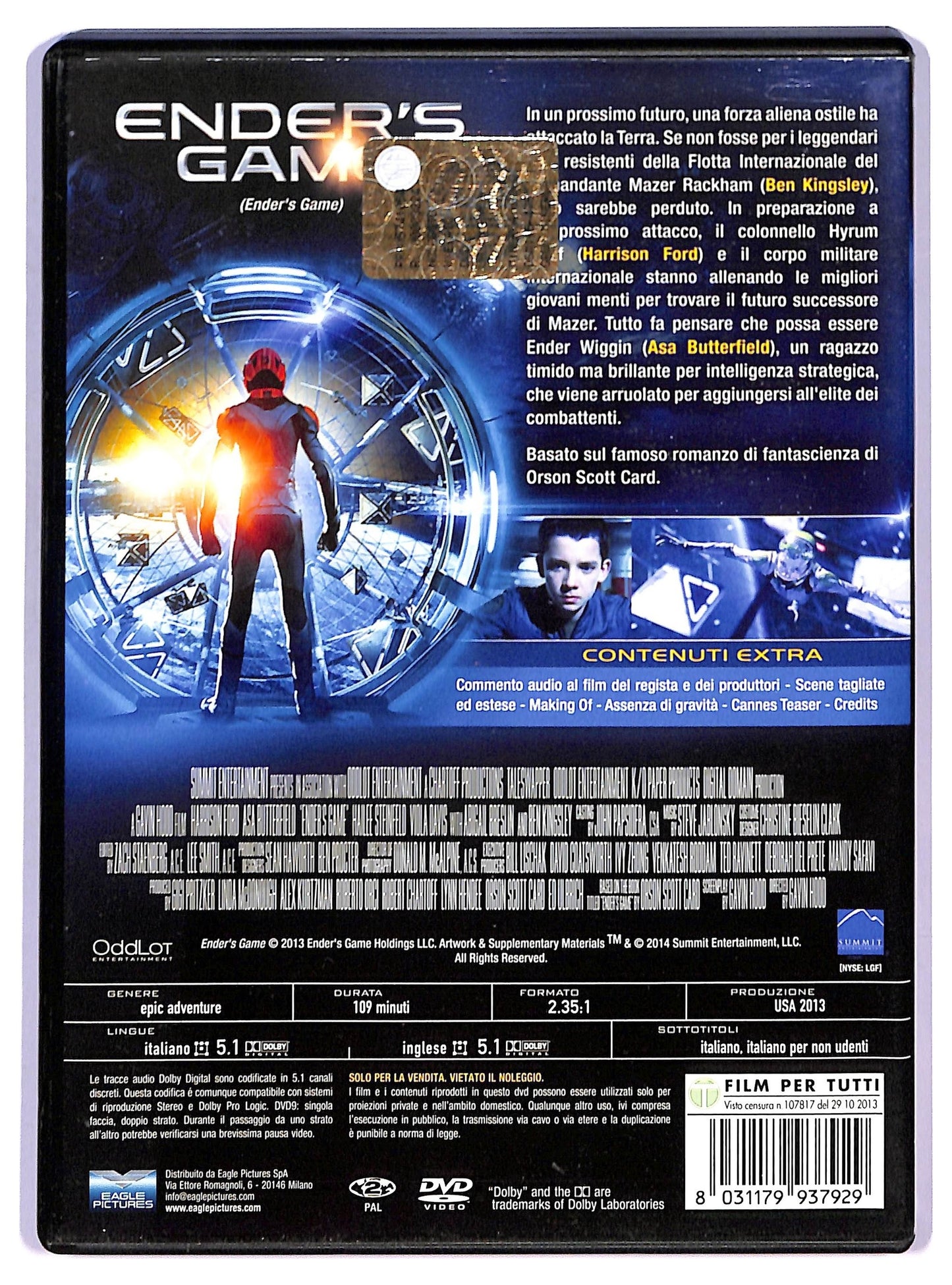EBOND Ender's Game DVD D745208