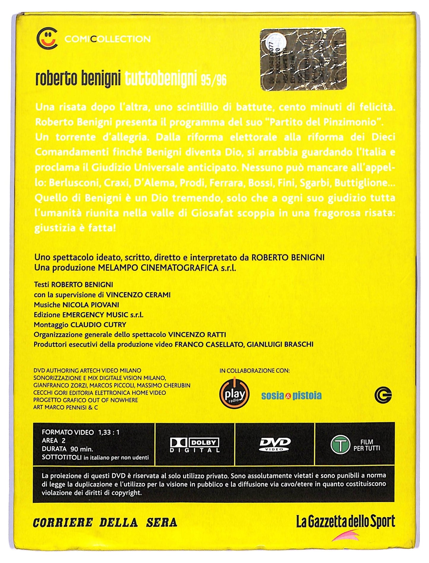 EBOND TUTTO BENIGNI 95/96  VOL.2  EDITORIALE DVD D745263