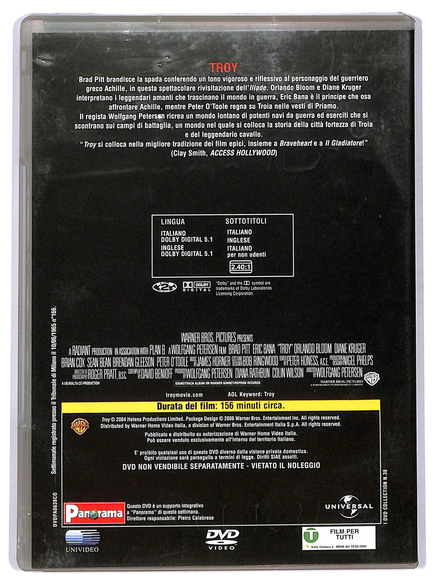 EBOND Troy  EDITORIALE DVD D745420