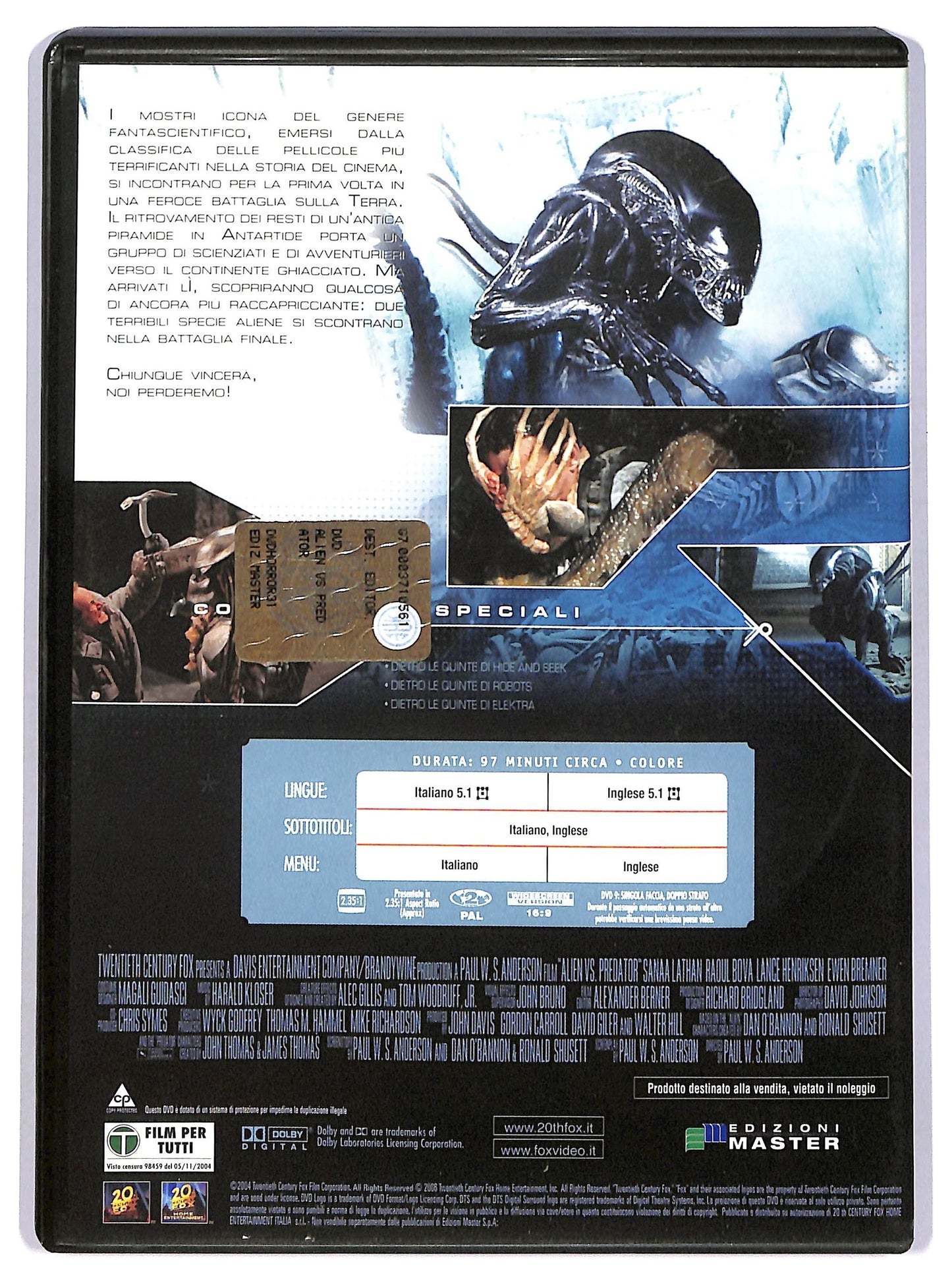 EBOND Alien Vs Predator DVD D745432
