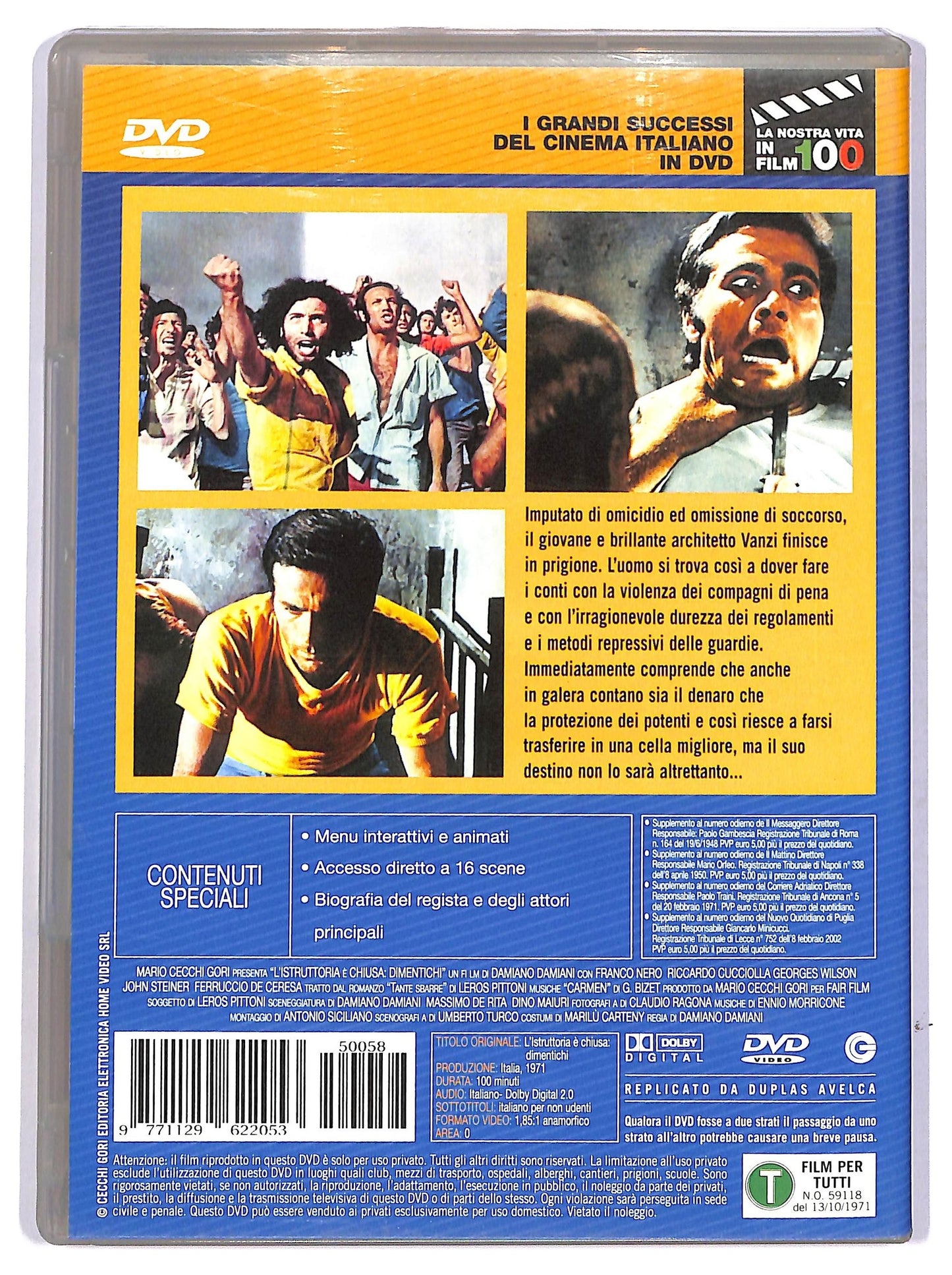 EBOND L'istruttoria e Chiusa: Dimentichi  DVD  Editoriale D745433