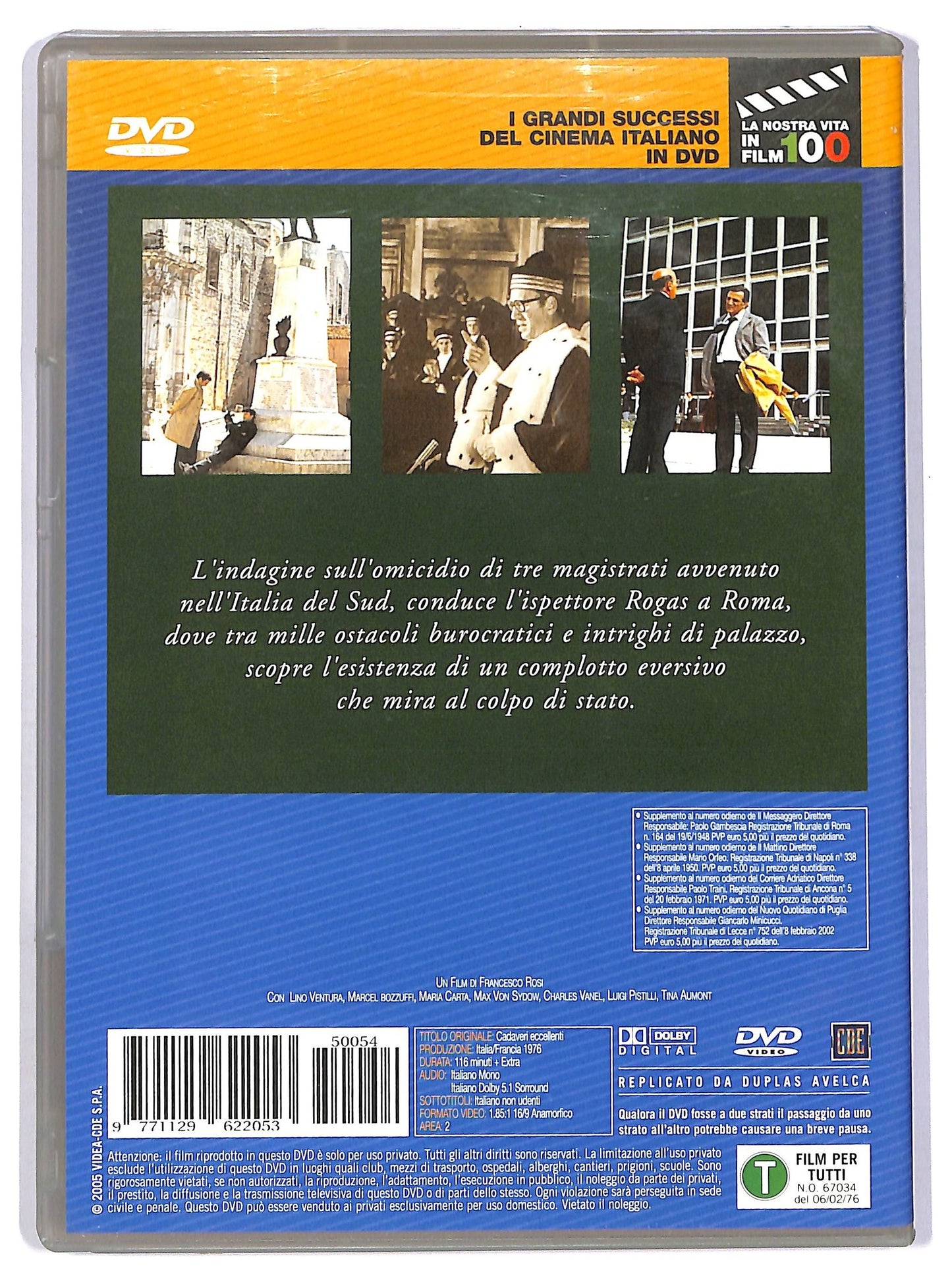 EBOND Cadaveri eccellenti EDITORIALE DVD D745445