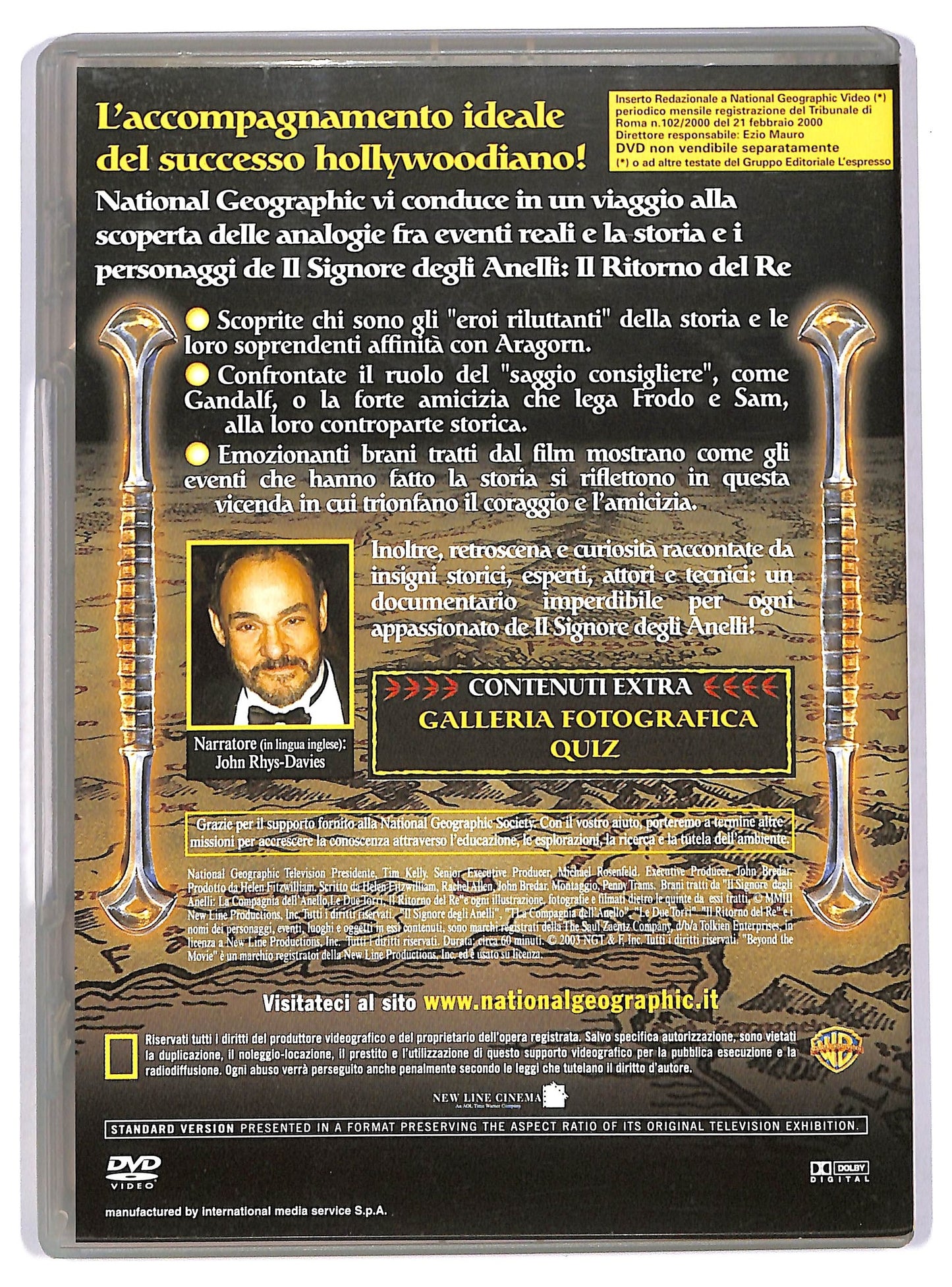EBOND Il Signore Degli Anelli: Il Ritorno.. National Geographic N.11 DVD D745552