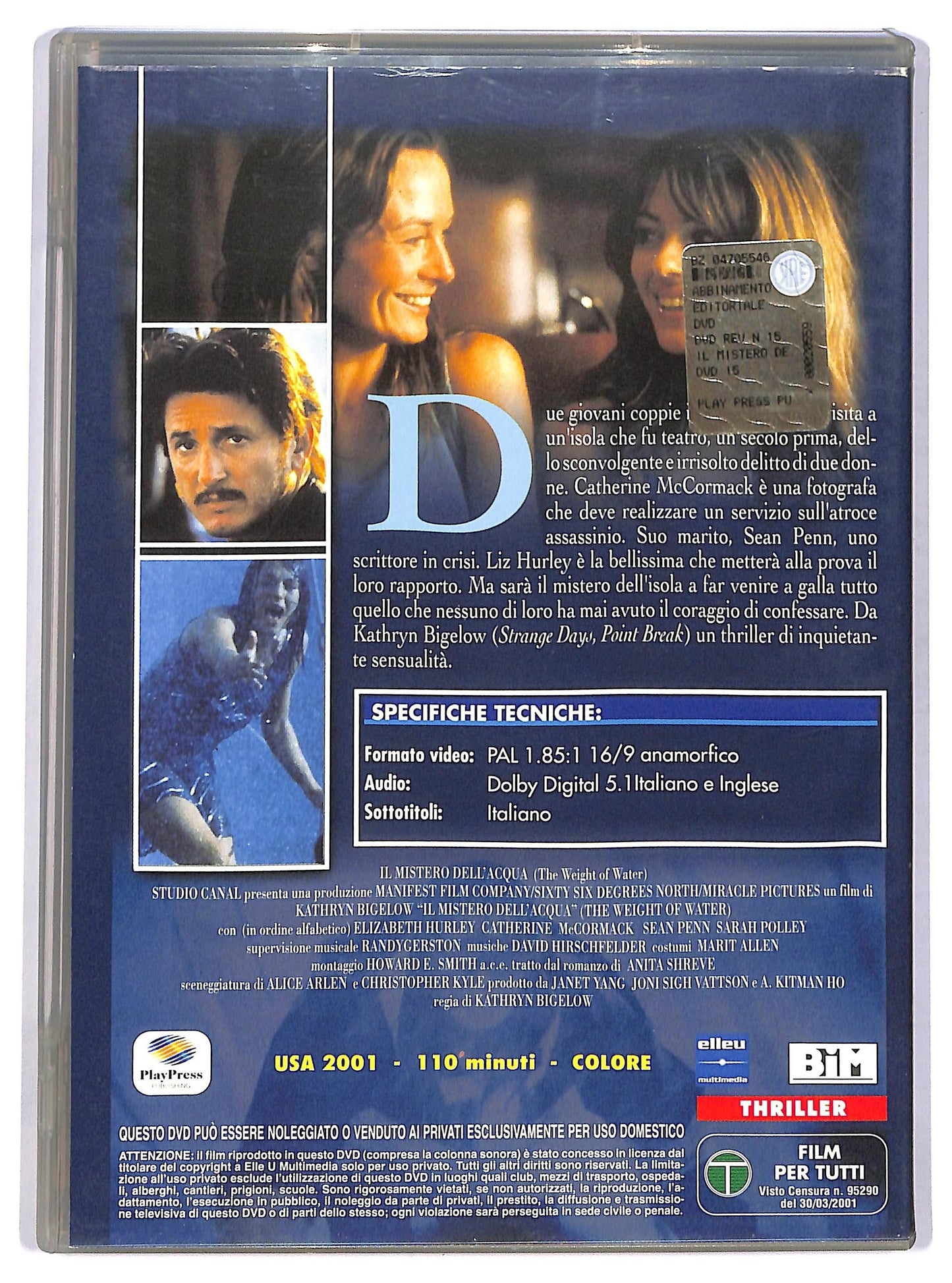 EBOND Il mistero dell'acqua  EDITORIALE DVD D745603