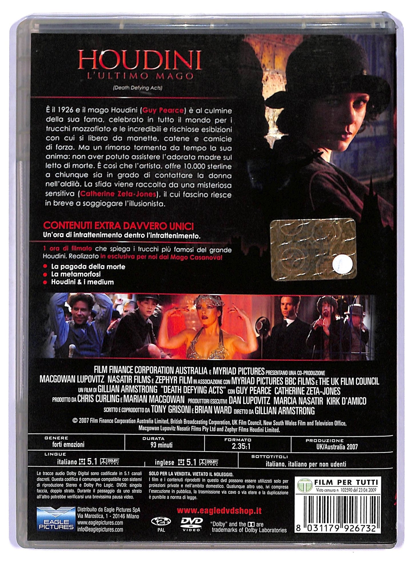 EBOND Houdini - L'ultimo Mago DVD D745817