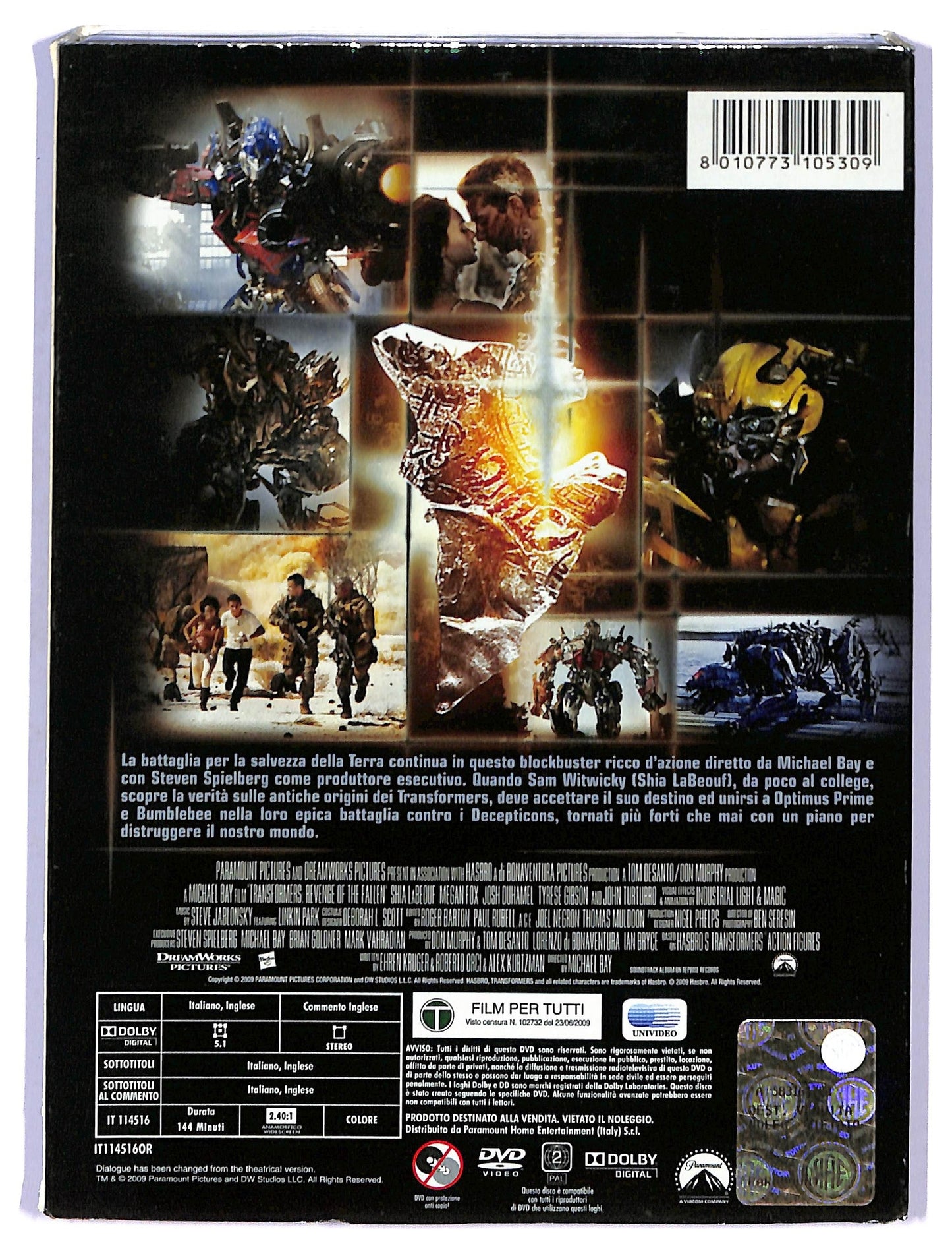 EBOND Transformers - La vendetta del caduto Slipcase  DVD SLIM D745856