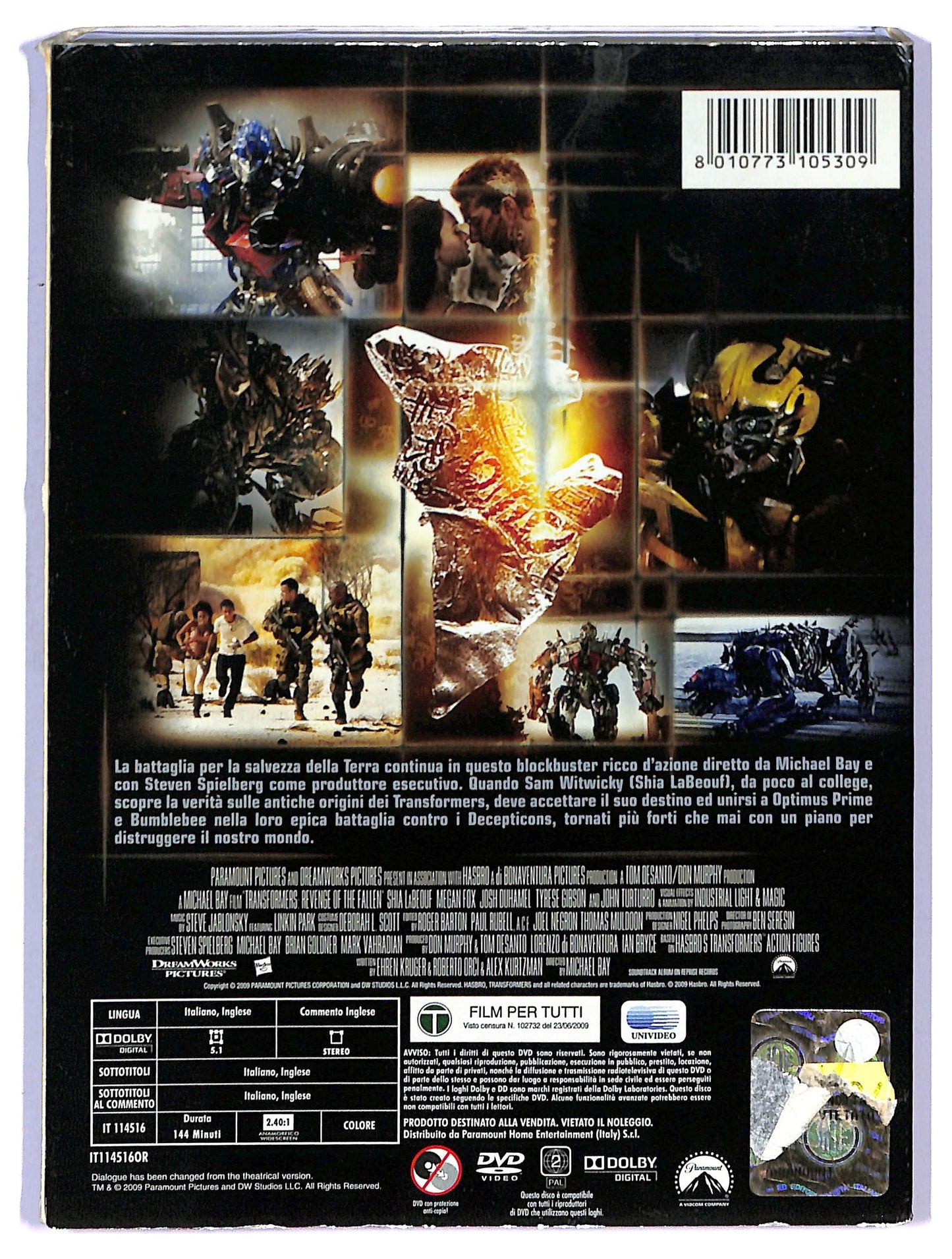 EBOND Transformers - La vendetta del caduto NOLEGGIO DVD D745916